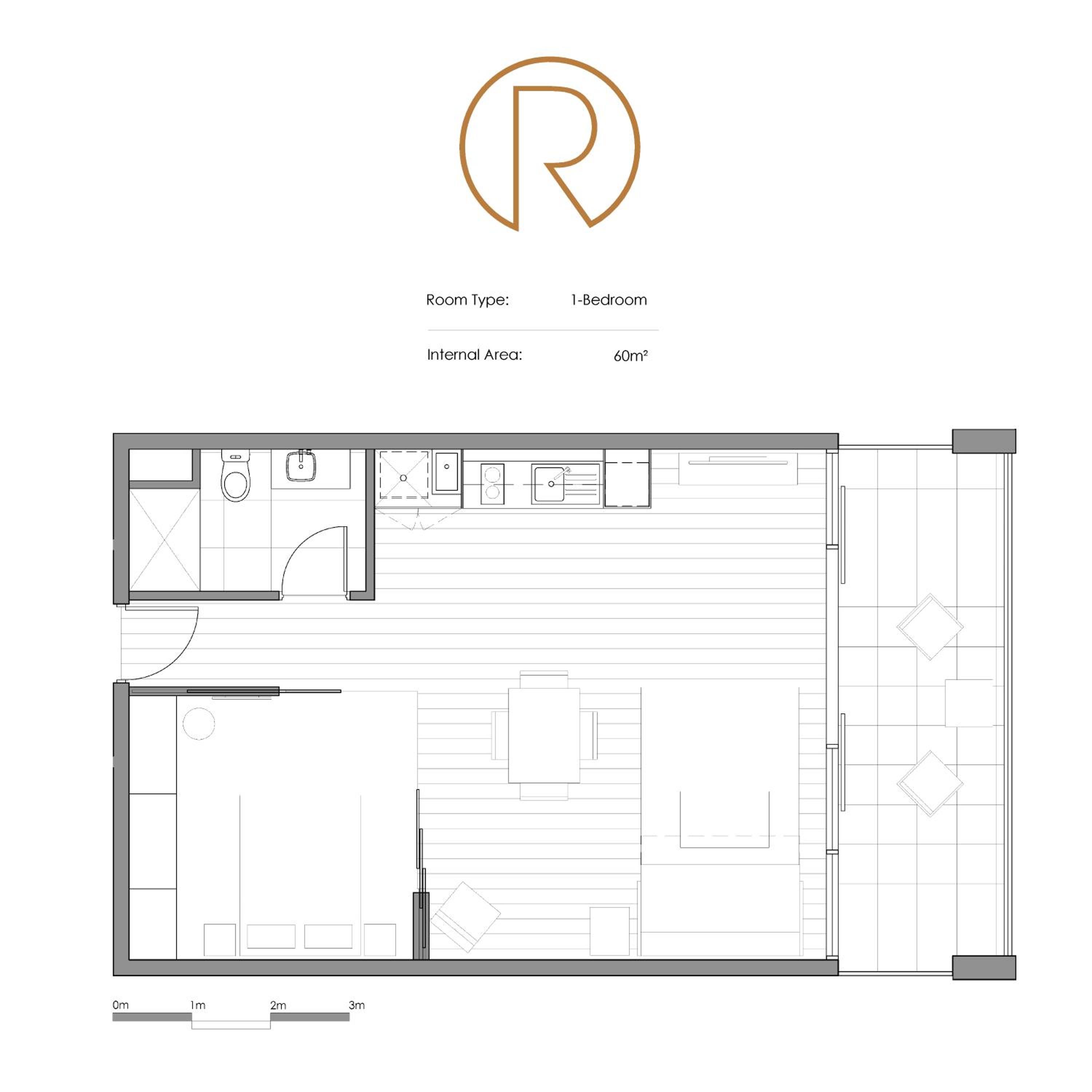 One-Bedroom Apartment - Photo 2