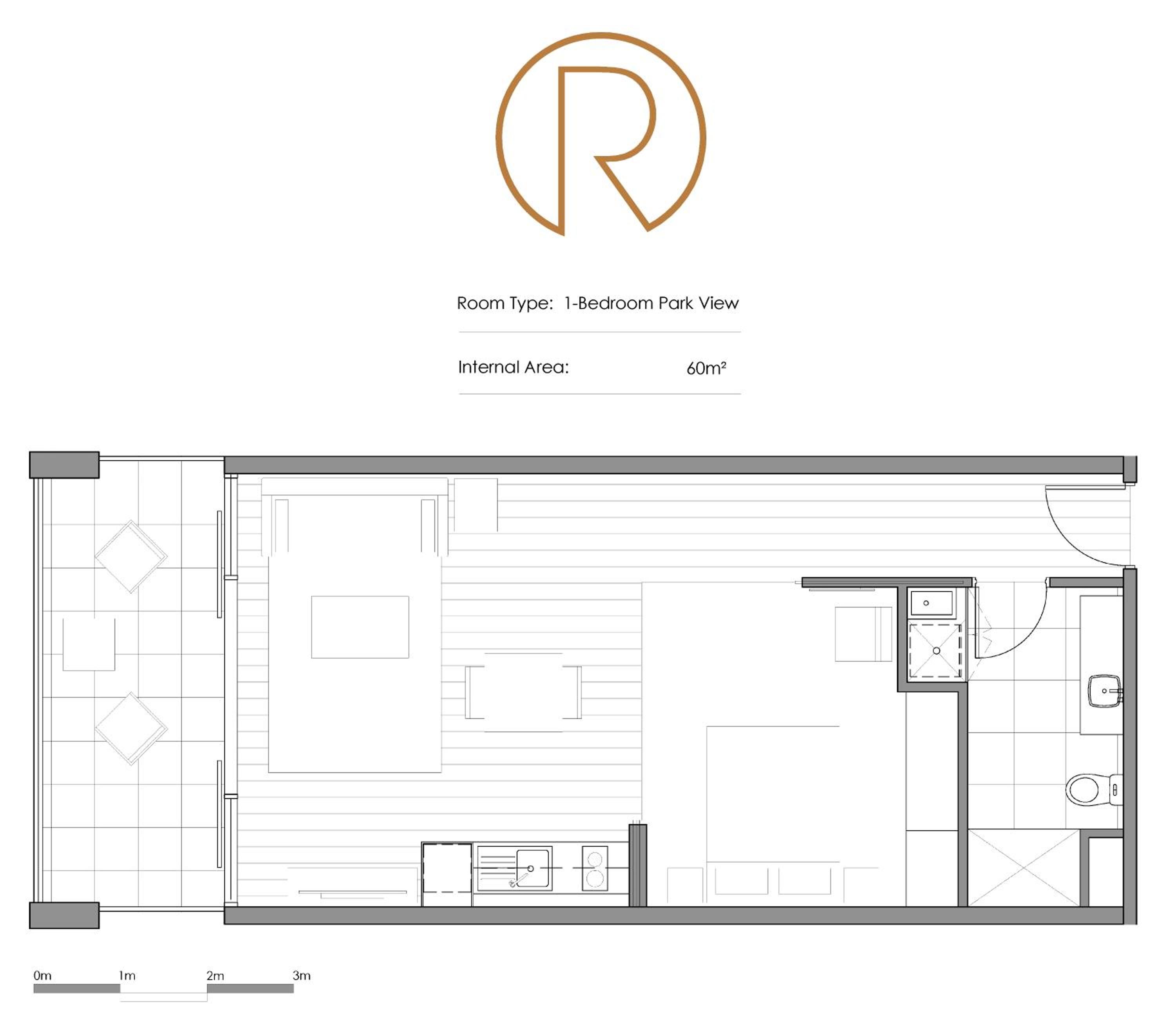 One-Bedroom Apartment with Park View - Photo 2