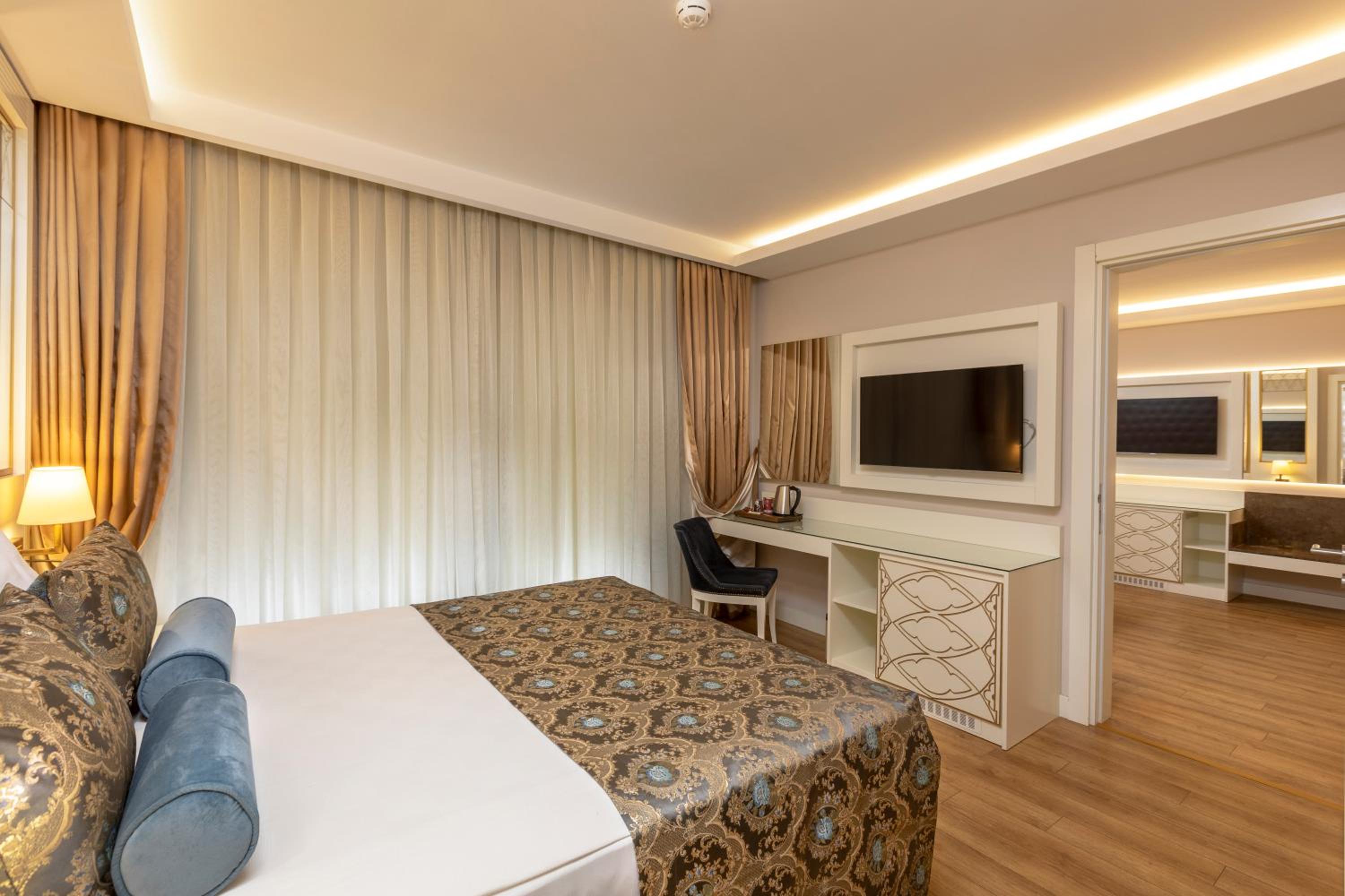 Family Room with Two Private Bathrooms