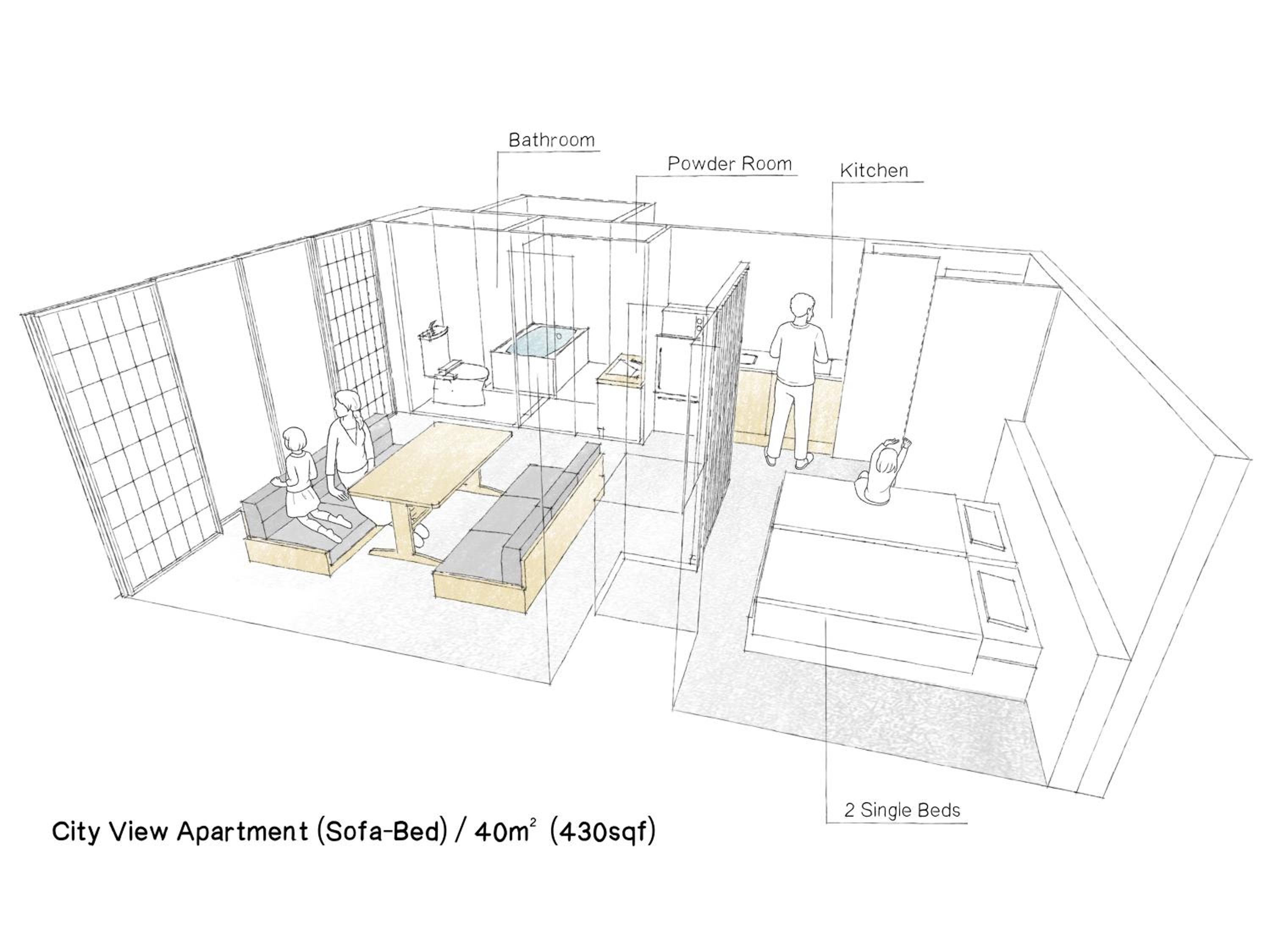 City View Apartment (Sofa-Bed) thumbnail 5