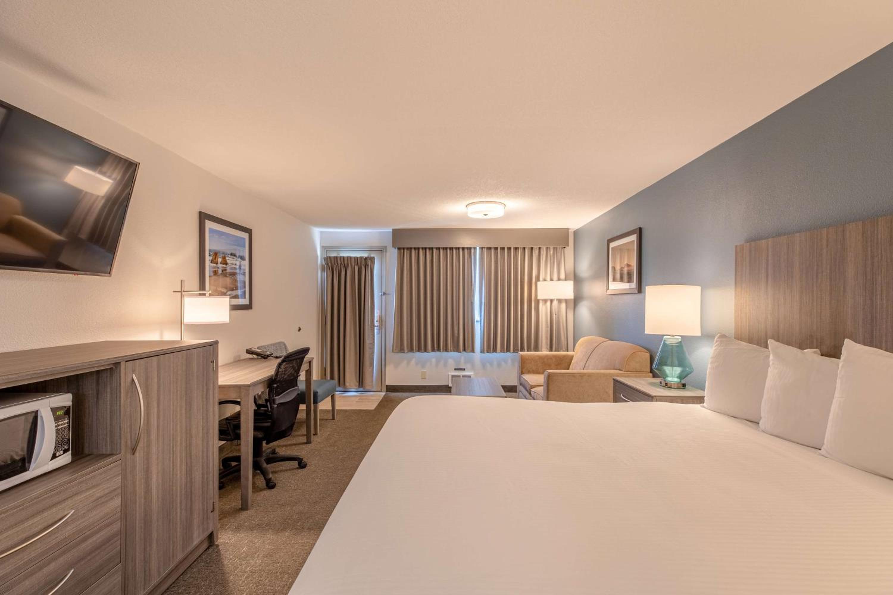 King Room with Roll-In Shower and Private Patio - Disability Access/Non-Smoking