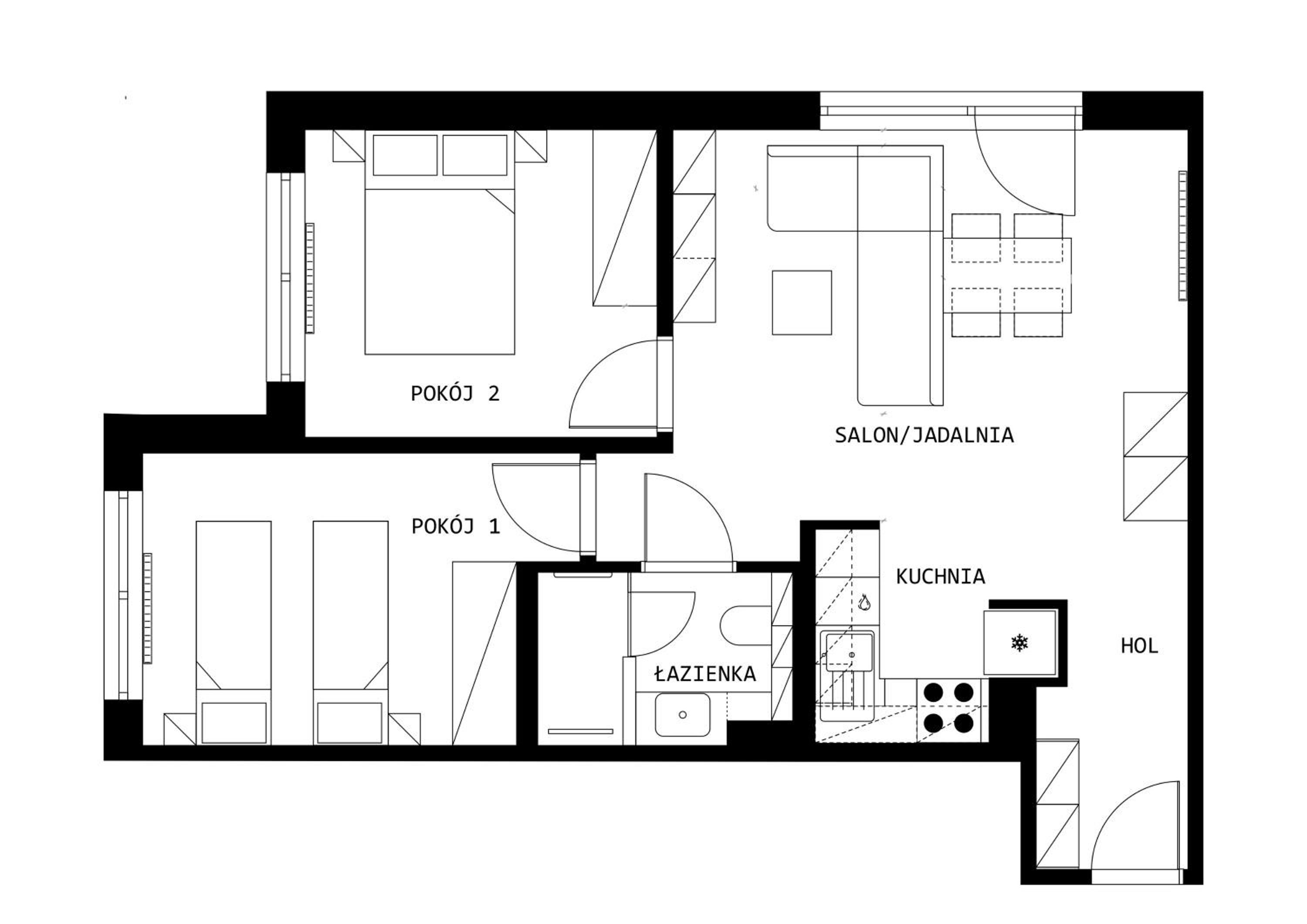 Two-Bedroom Apartment - Photo 3