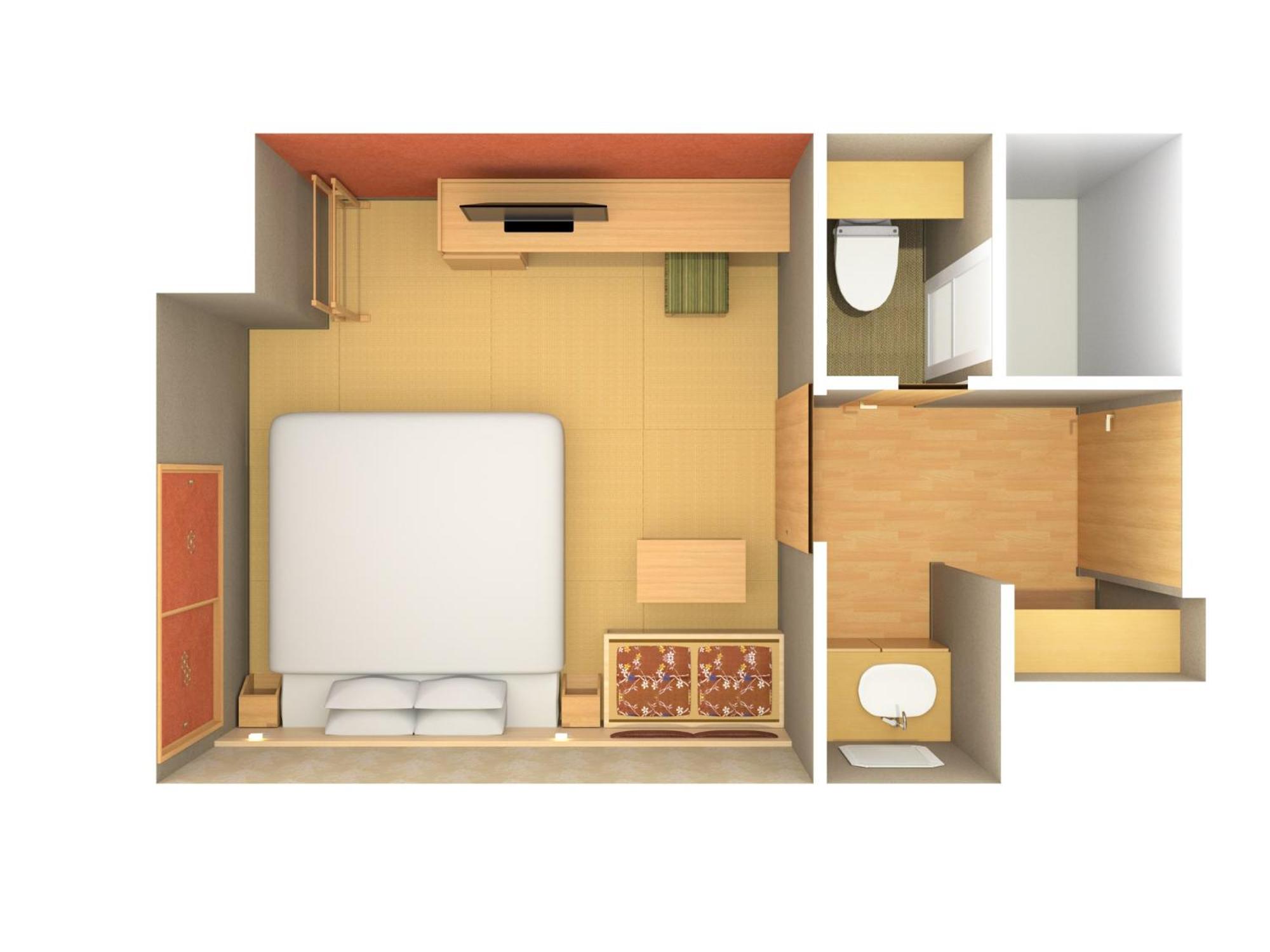 Standard Queen Room with Tatami Floor - No Daily Cleaning