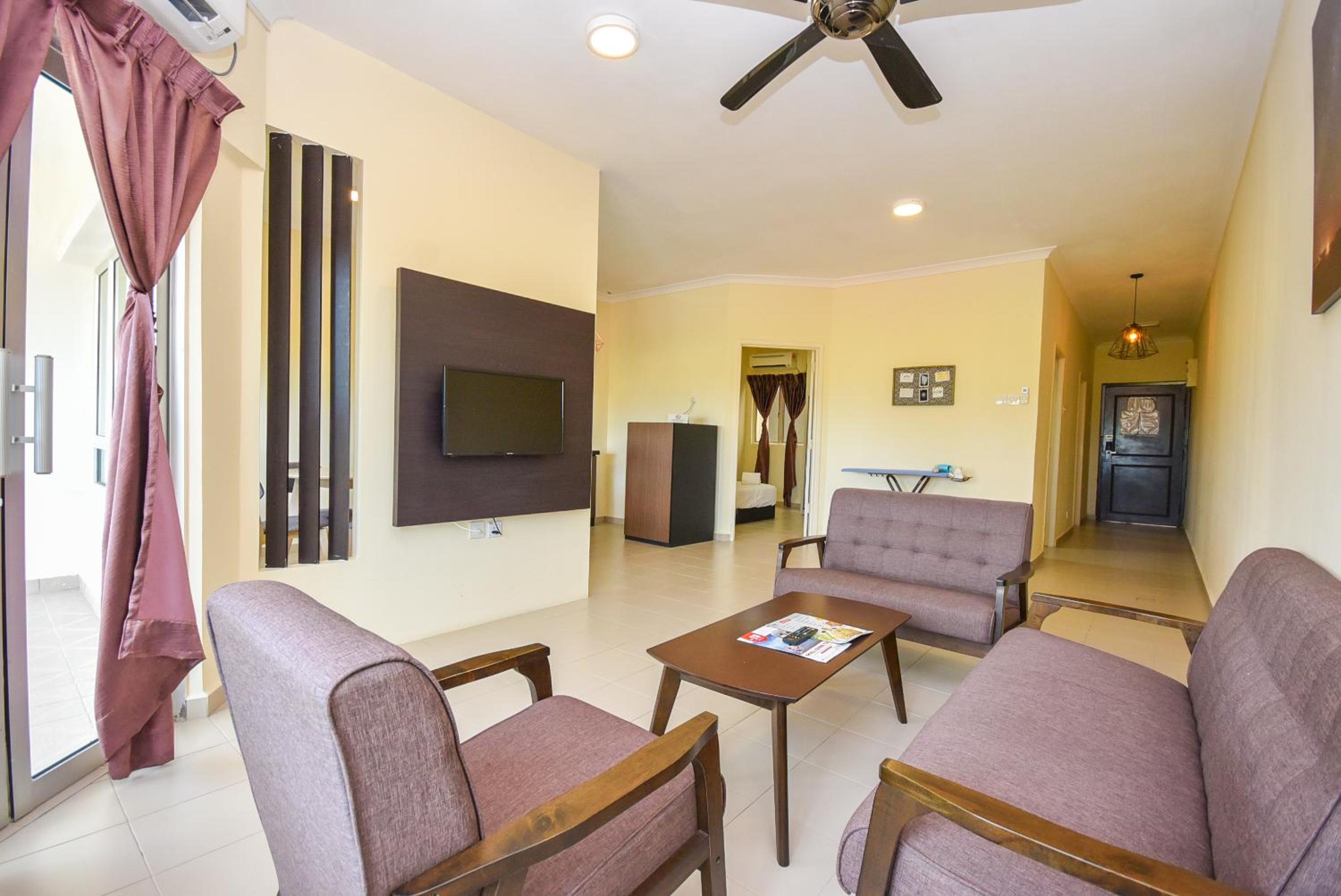 Family Room with Shared Bathroom