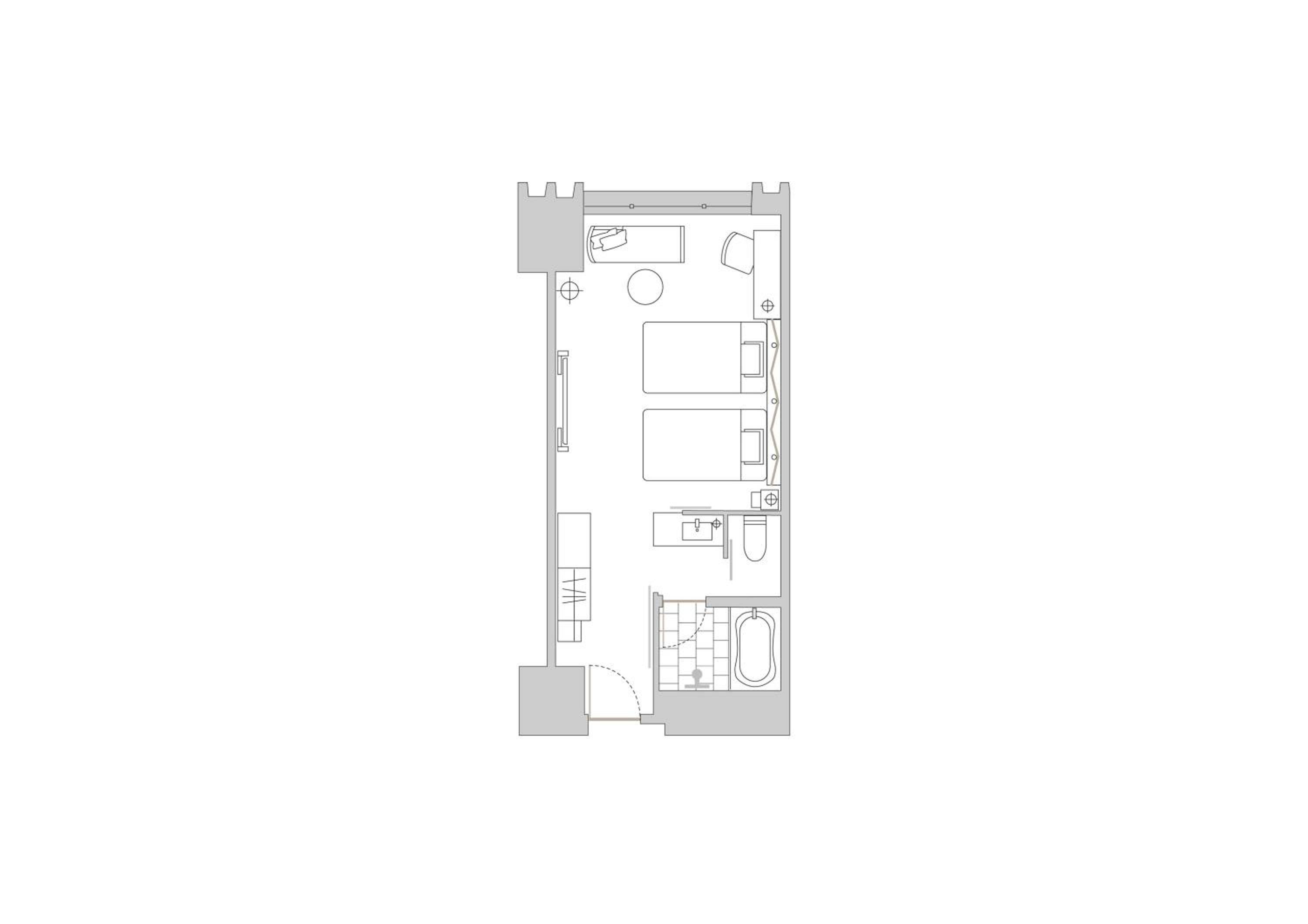 Twin Room with Two Twin Beds and Club Access - Photo 8