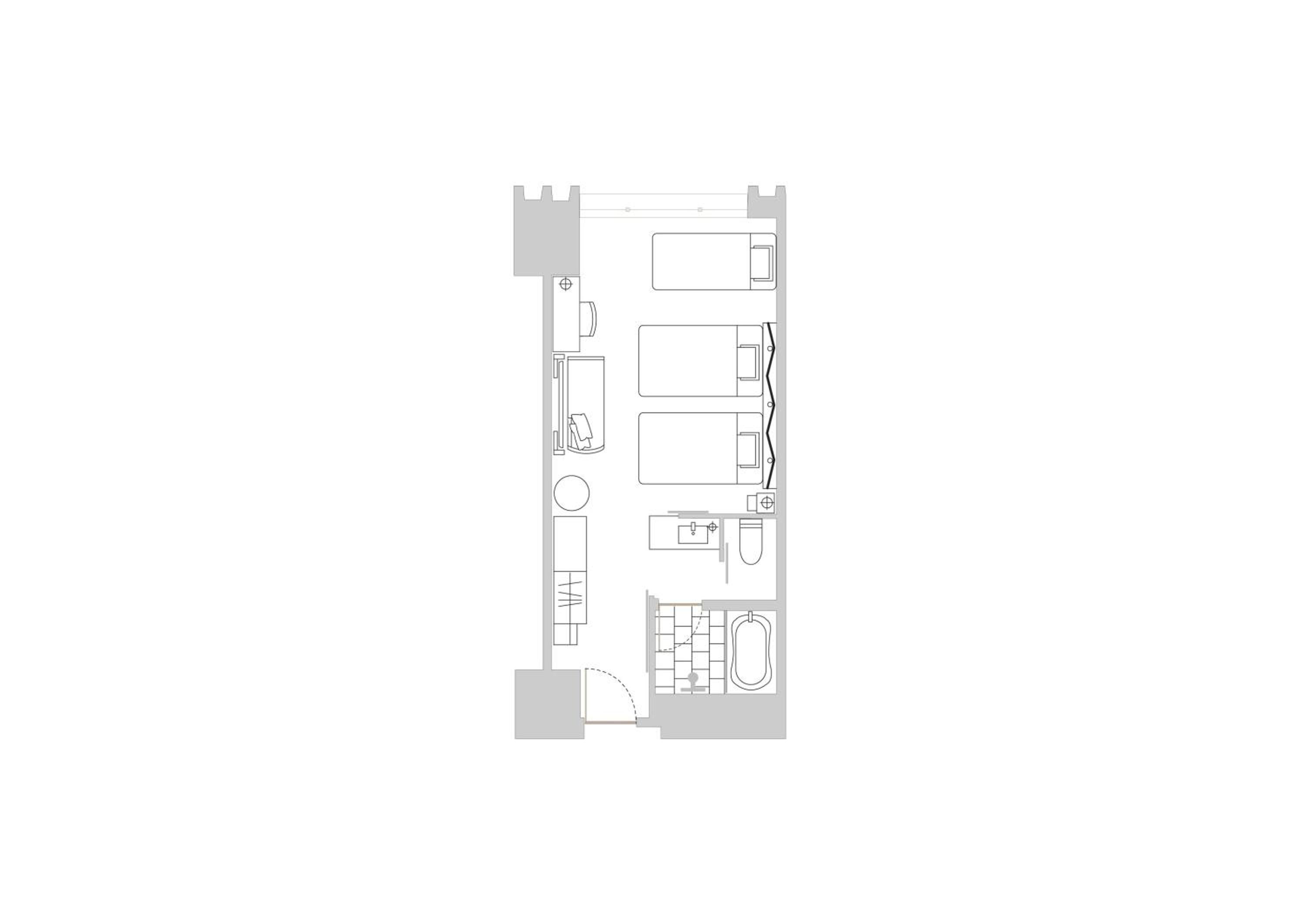 Twin Room with Extra Bed and City View - Photo 8