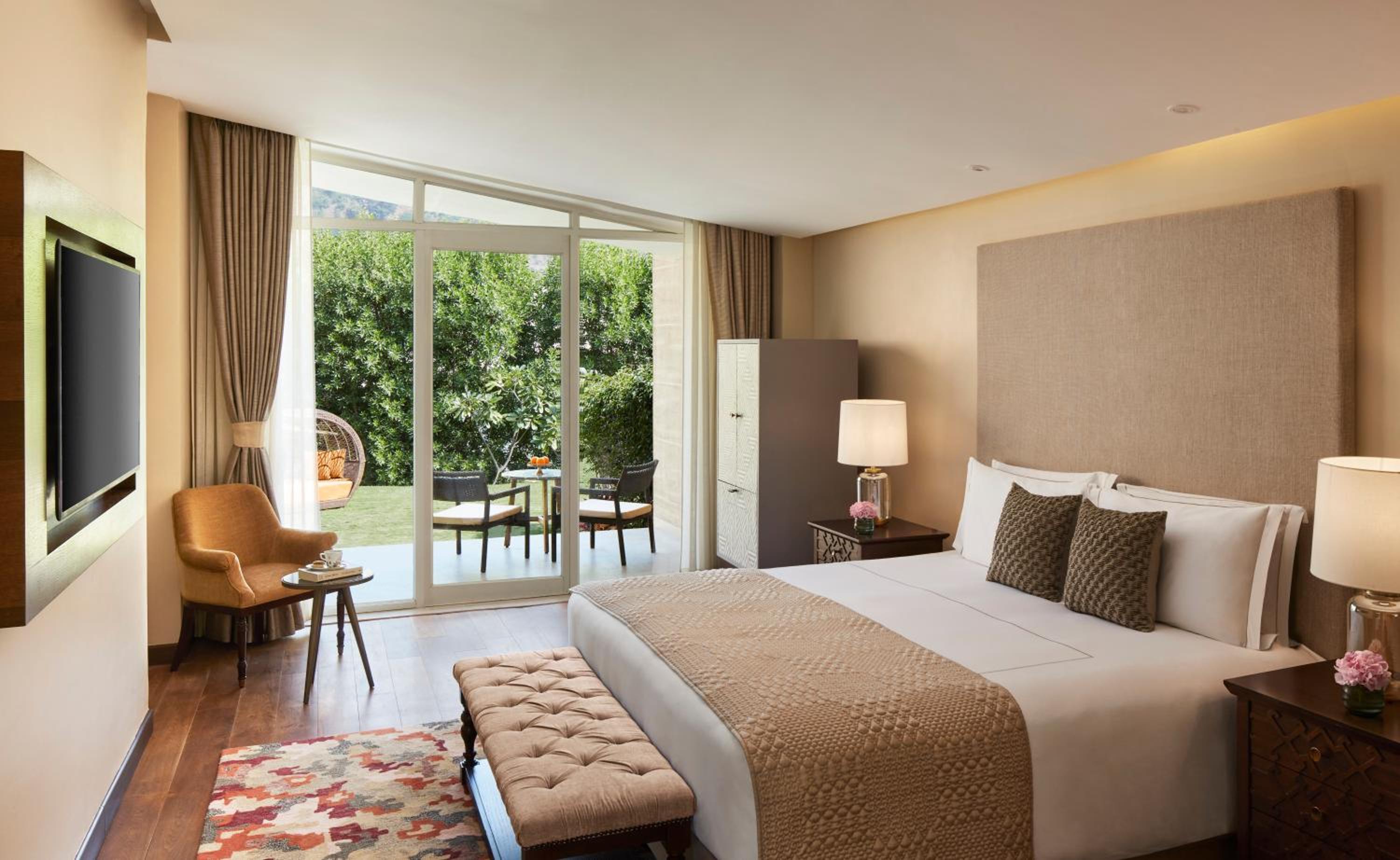 Luxury Hill View Suite With Garden & Sit-Out at Taj Aravali Resort & Spa Udaipur
