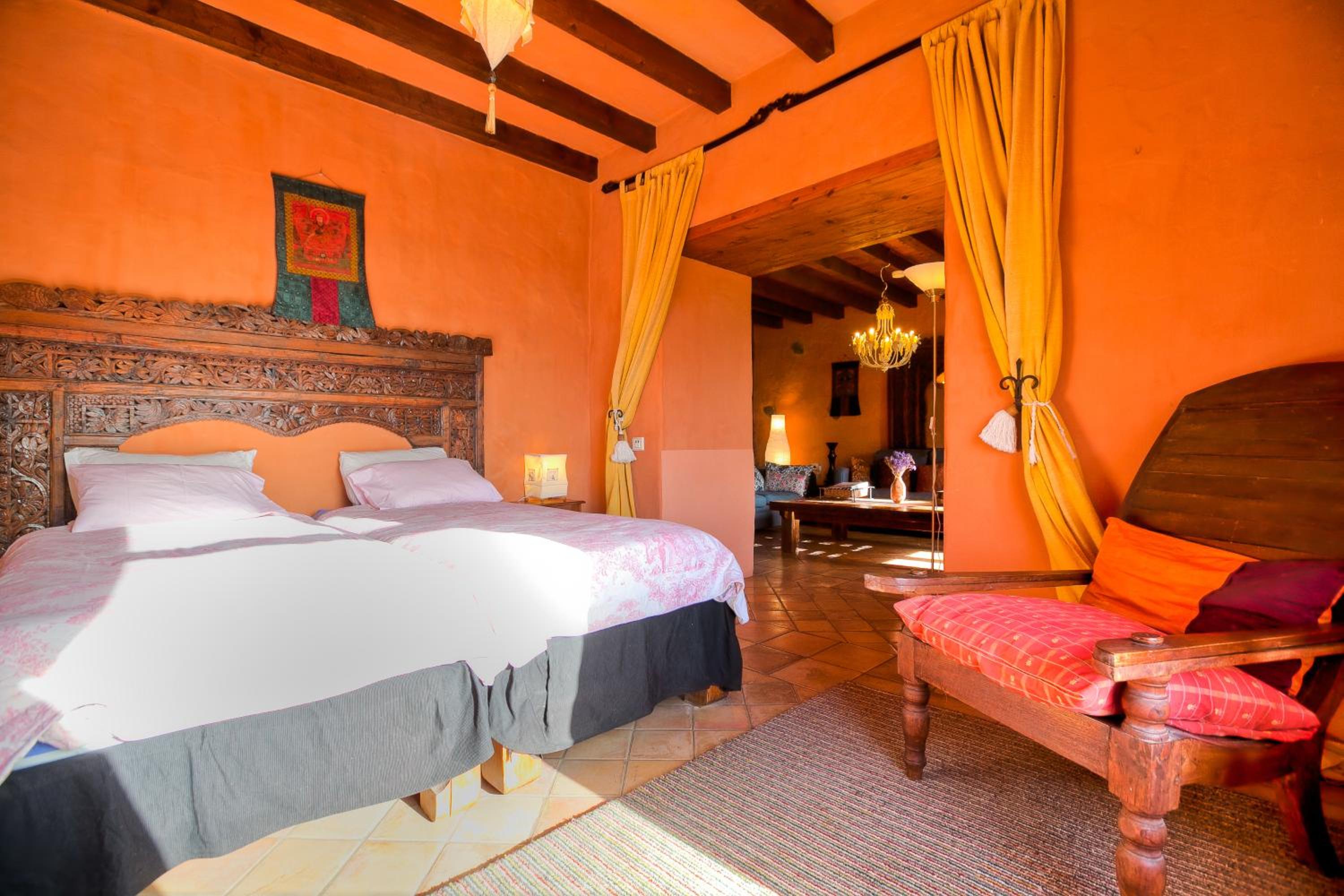 Cabaña de Dos Habitaciones con Terraza (5 Adultos)