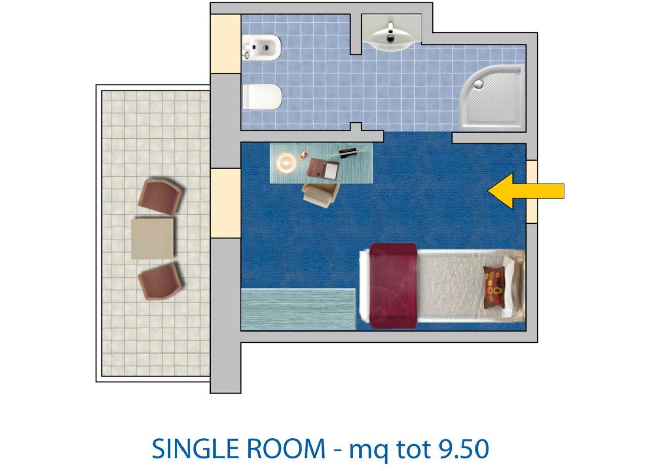 Small Single Room with Balcony photo 3