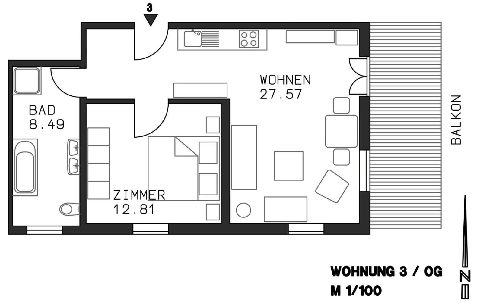 One-Bedroom Apartment 3 photo 2
