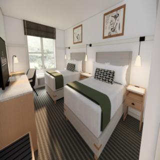 Mountain View Room Two Double Beds - Photo 1