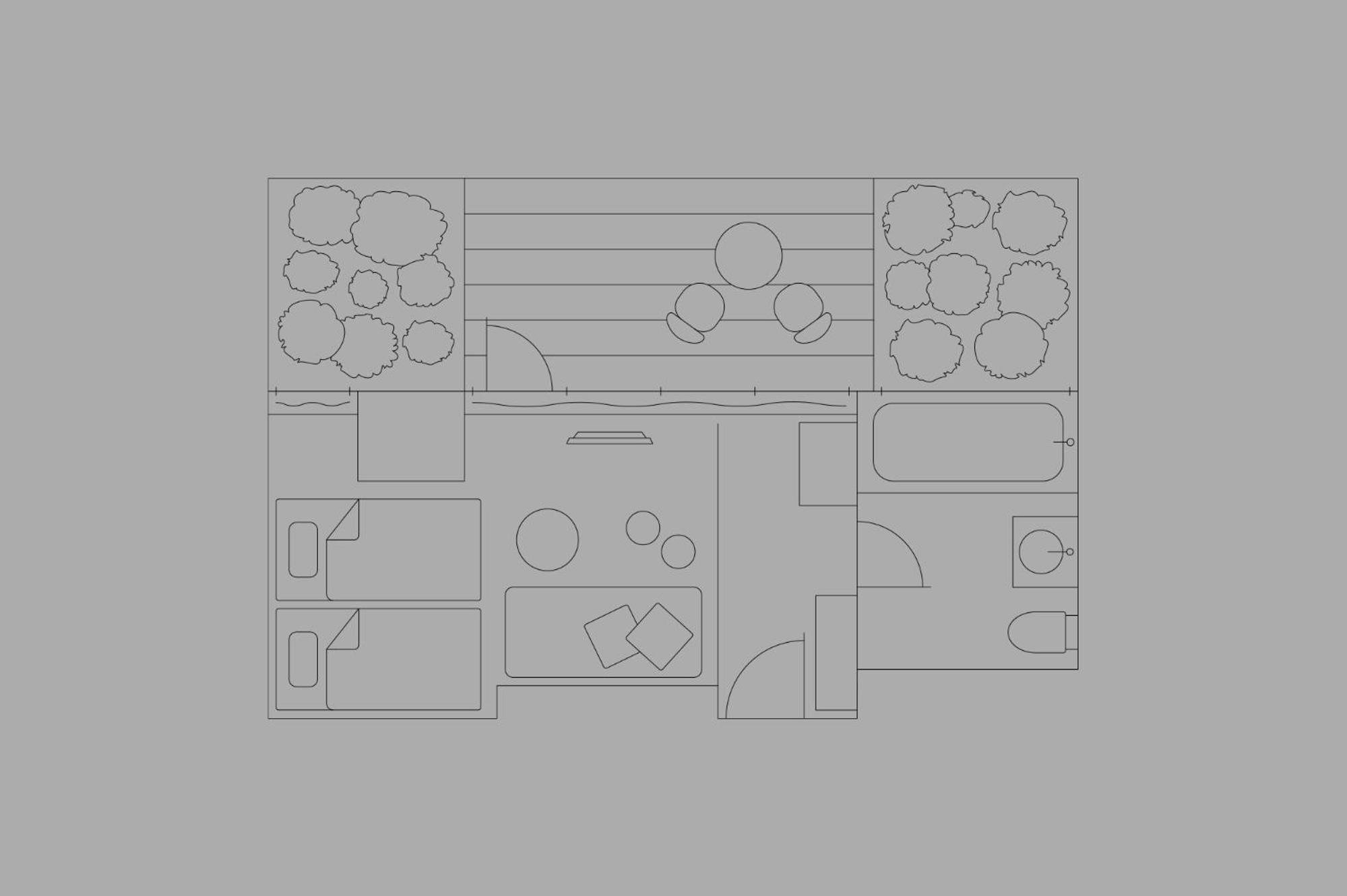 【green】Balcony Room