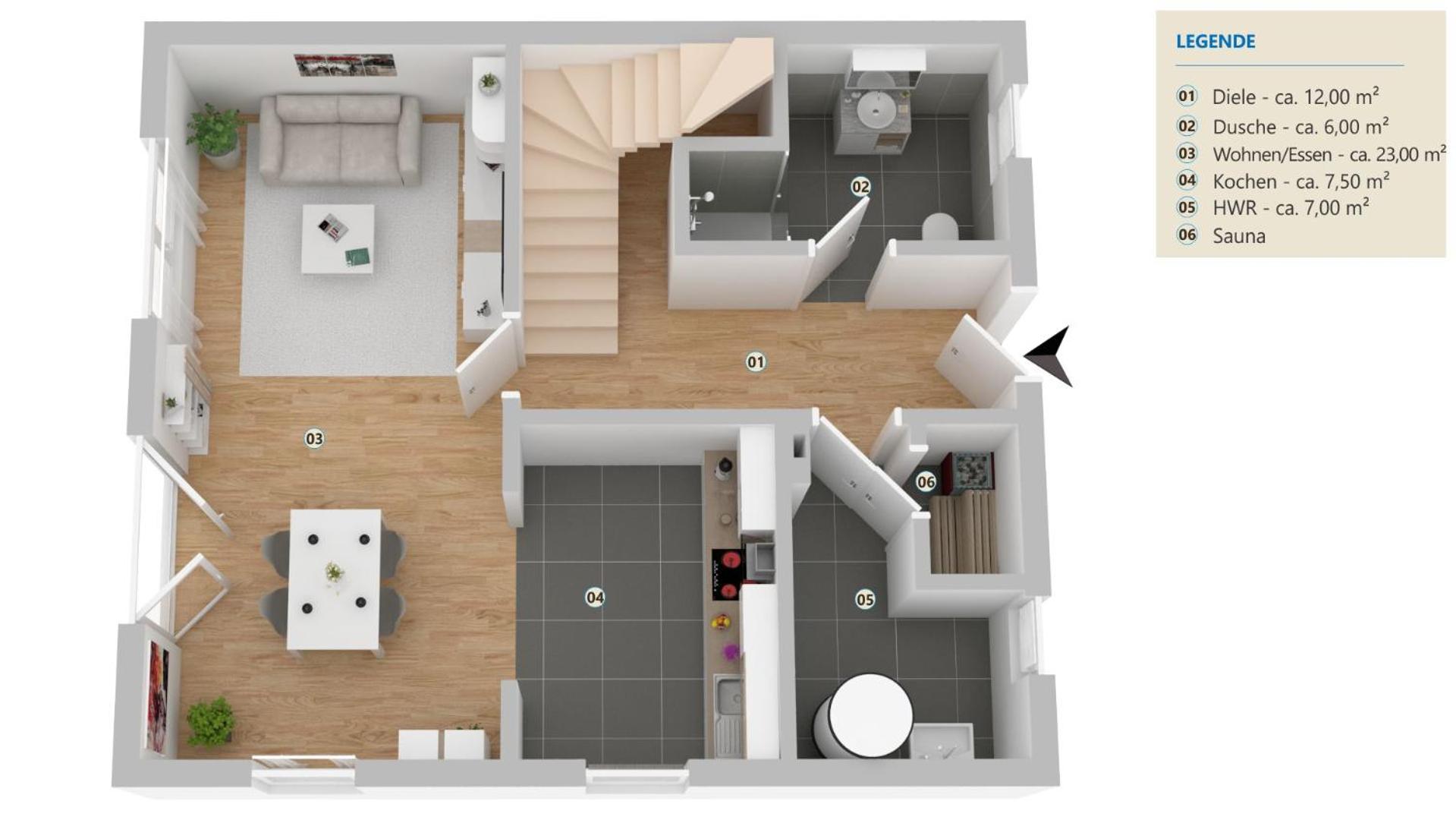 Three-Bedroom House - Photo 2