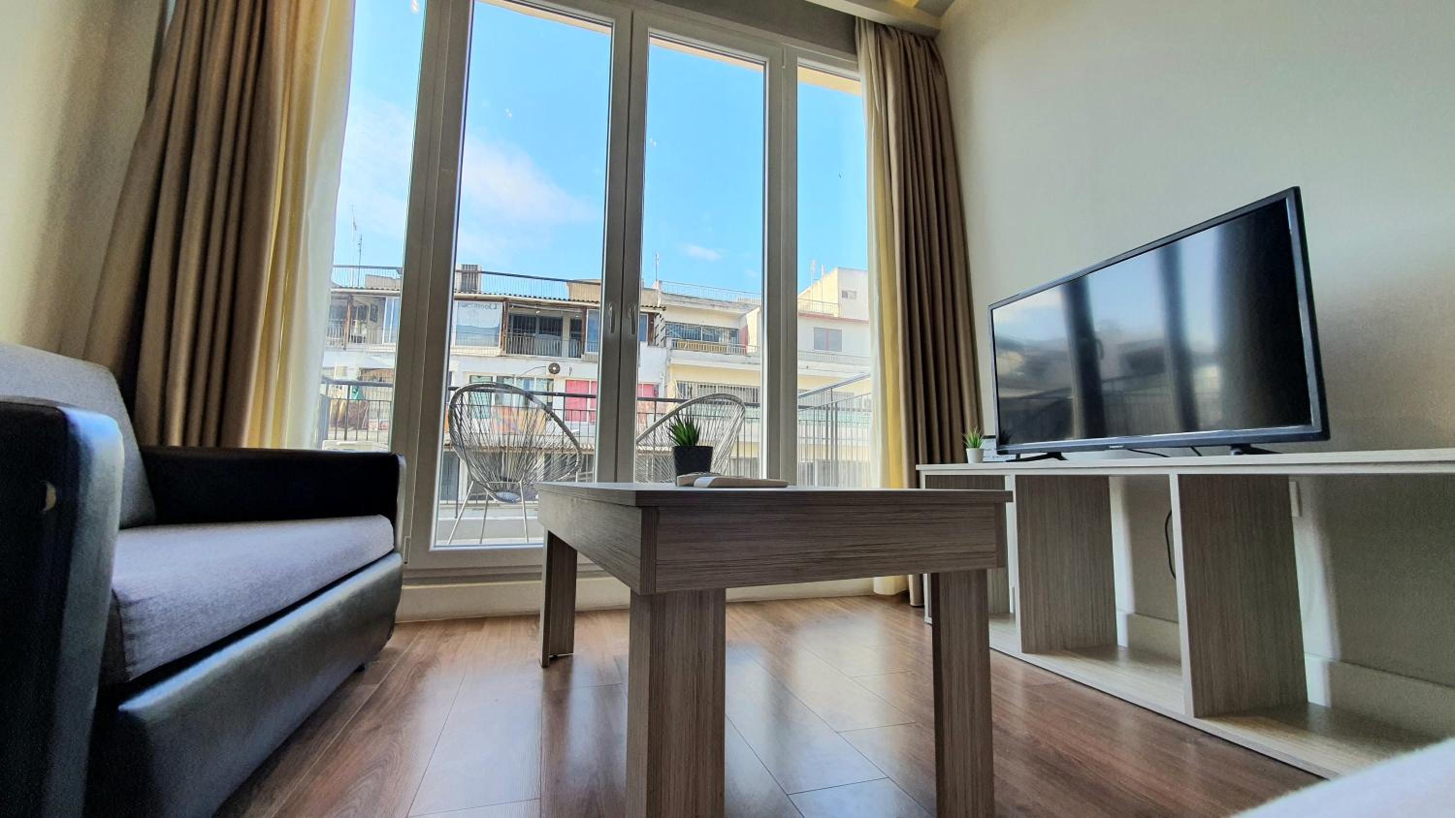Studio with Balcony