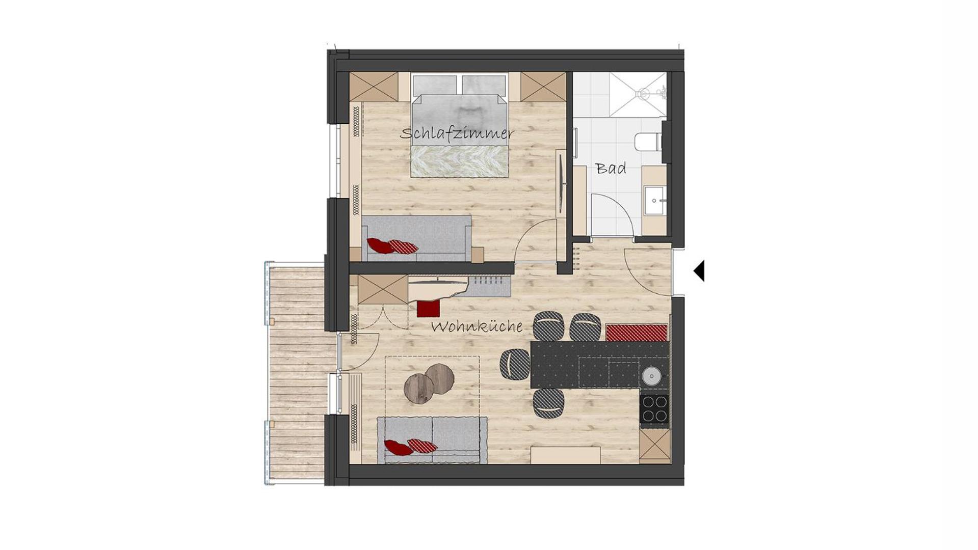 One-Bedroom Apartment photo 2
