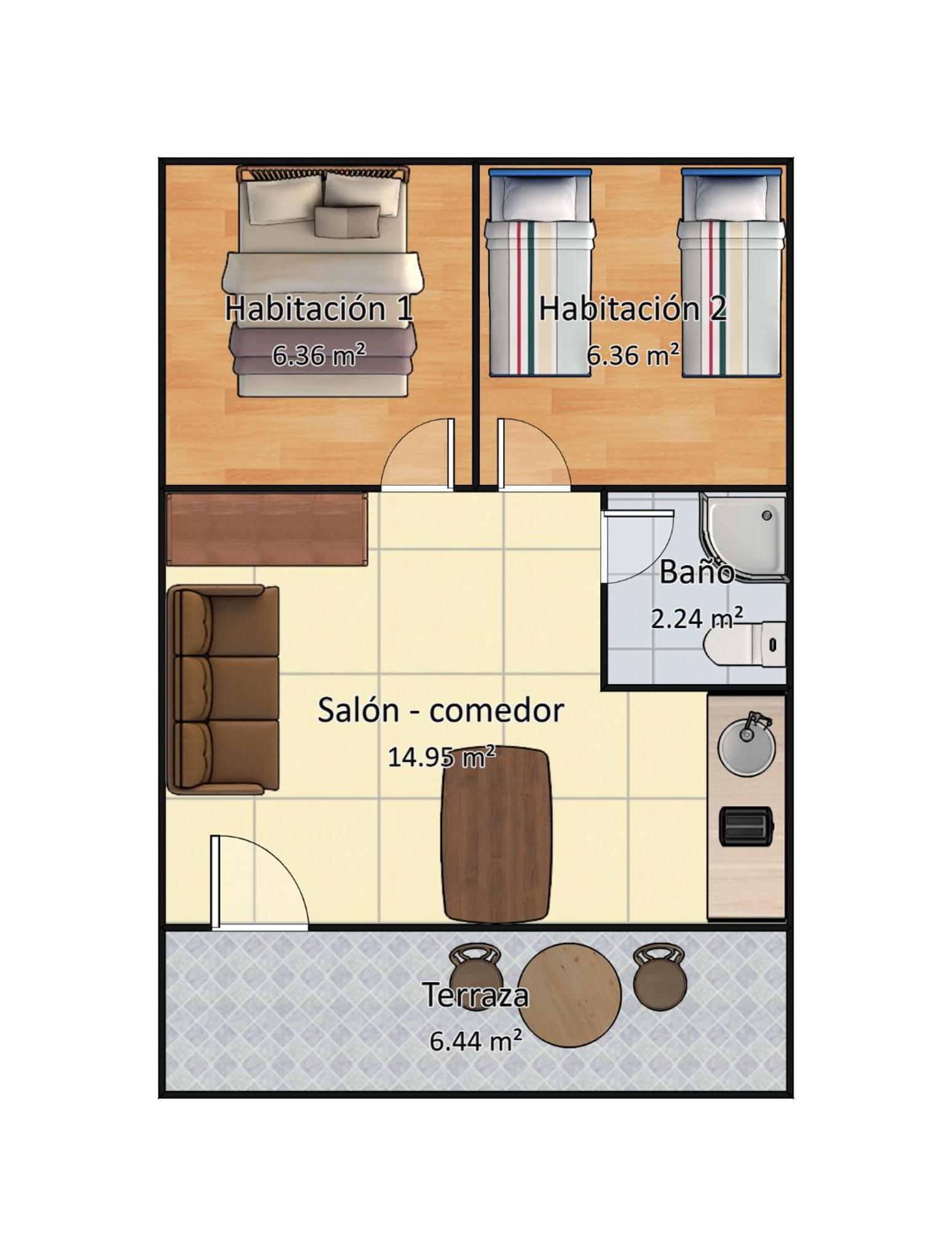 Two-Bedroom Bungalow (5 Adults) photo 2