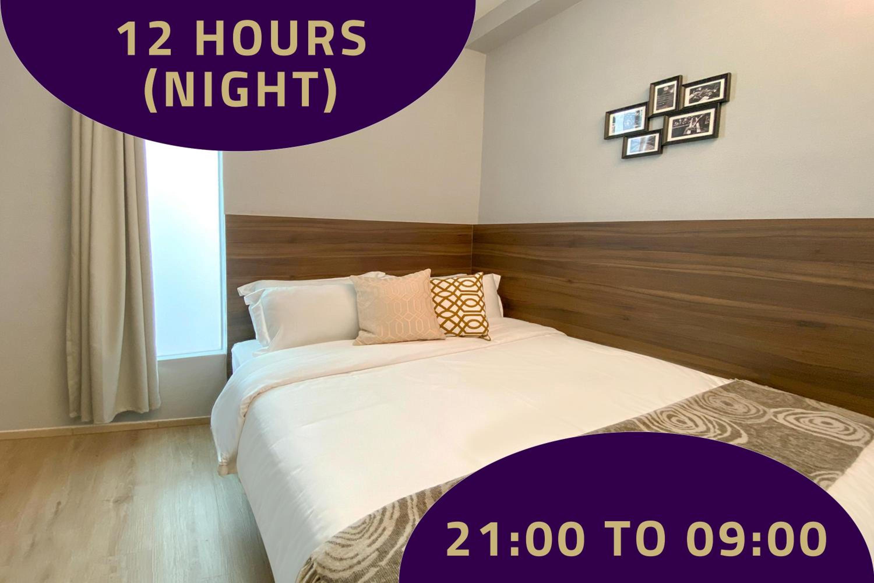Double Room, SHORT OVERNIGHT, 12 Hours: 9PM-9AM photo 2