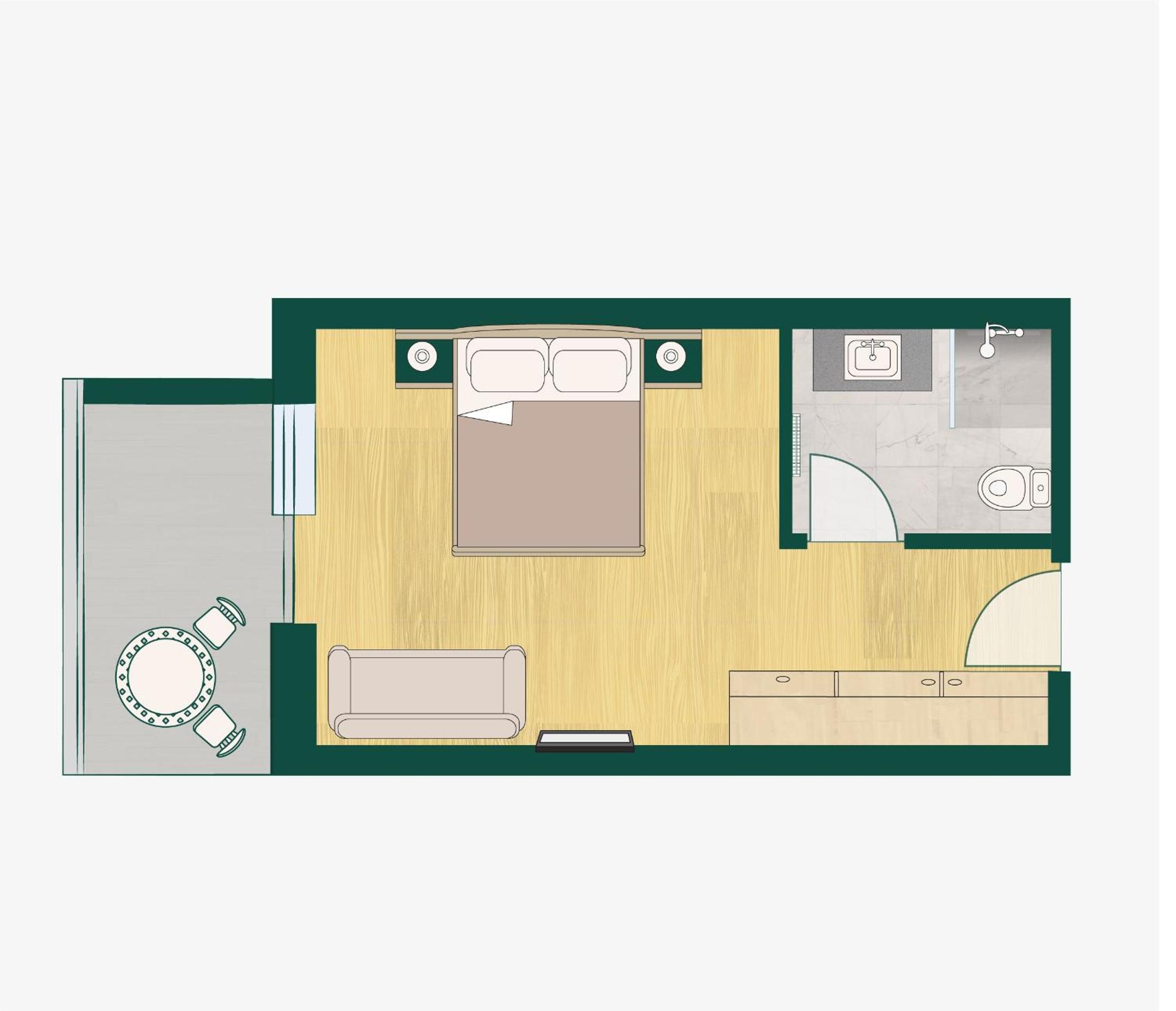 Deluxe Double Room with Balcony - Photo 2