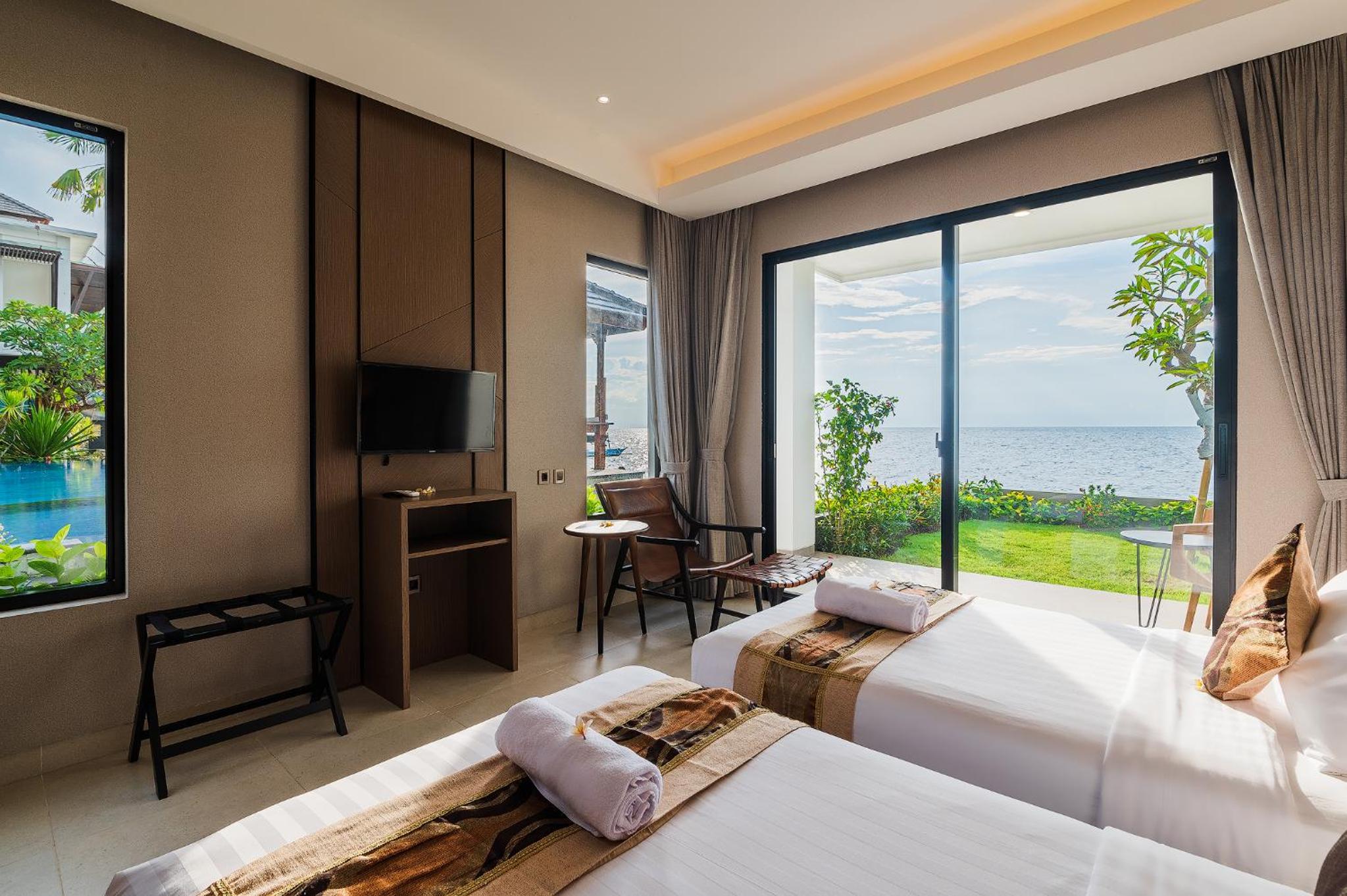 Super Deluxe Twin Room With Sea View - Photo 3