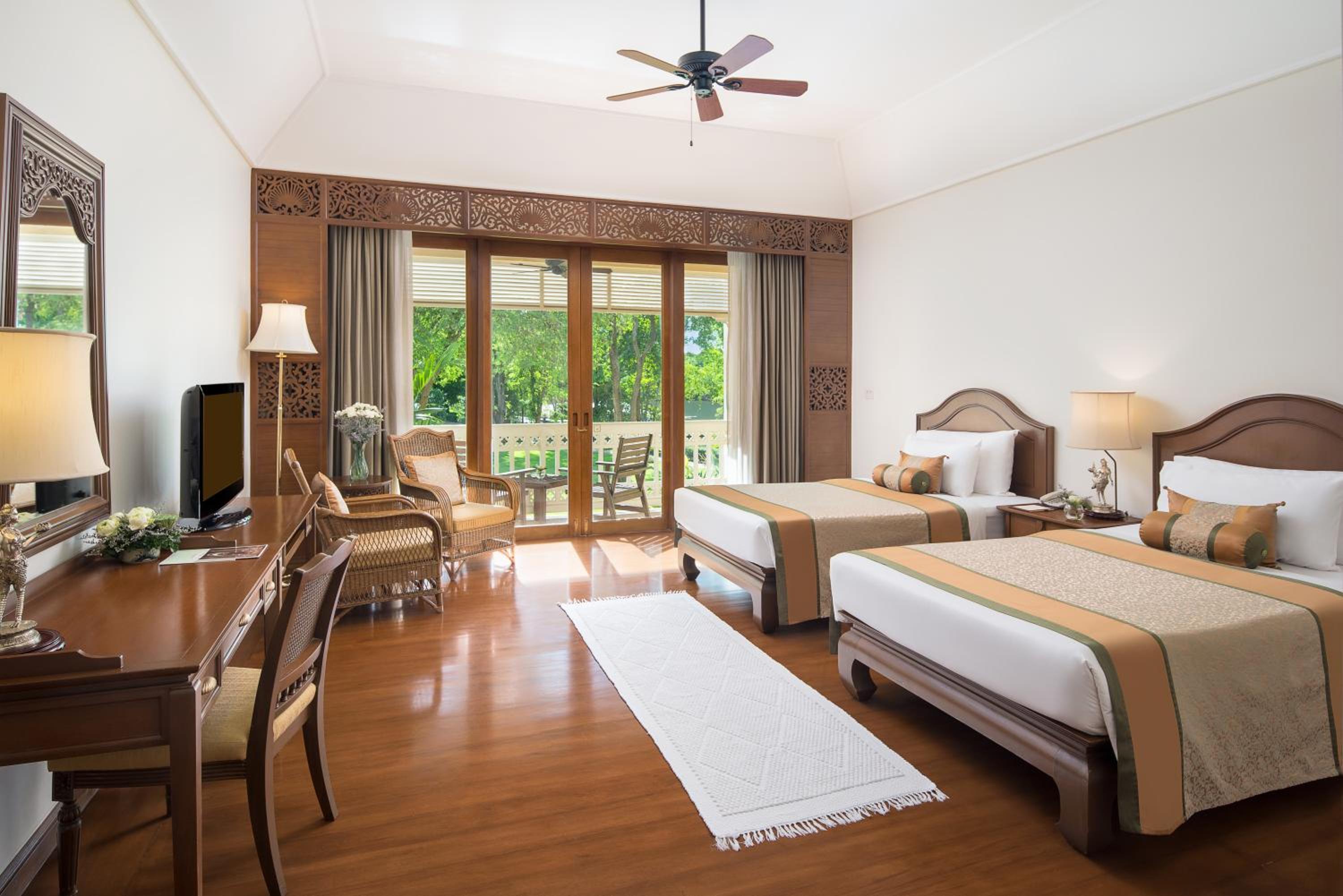Deluxe Doppel- oder Zweibettzimmer mit Flussblick