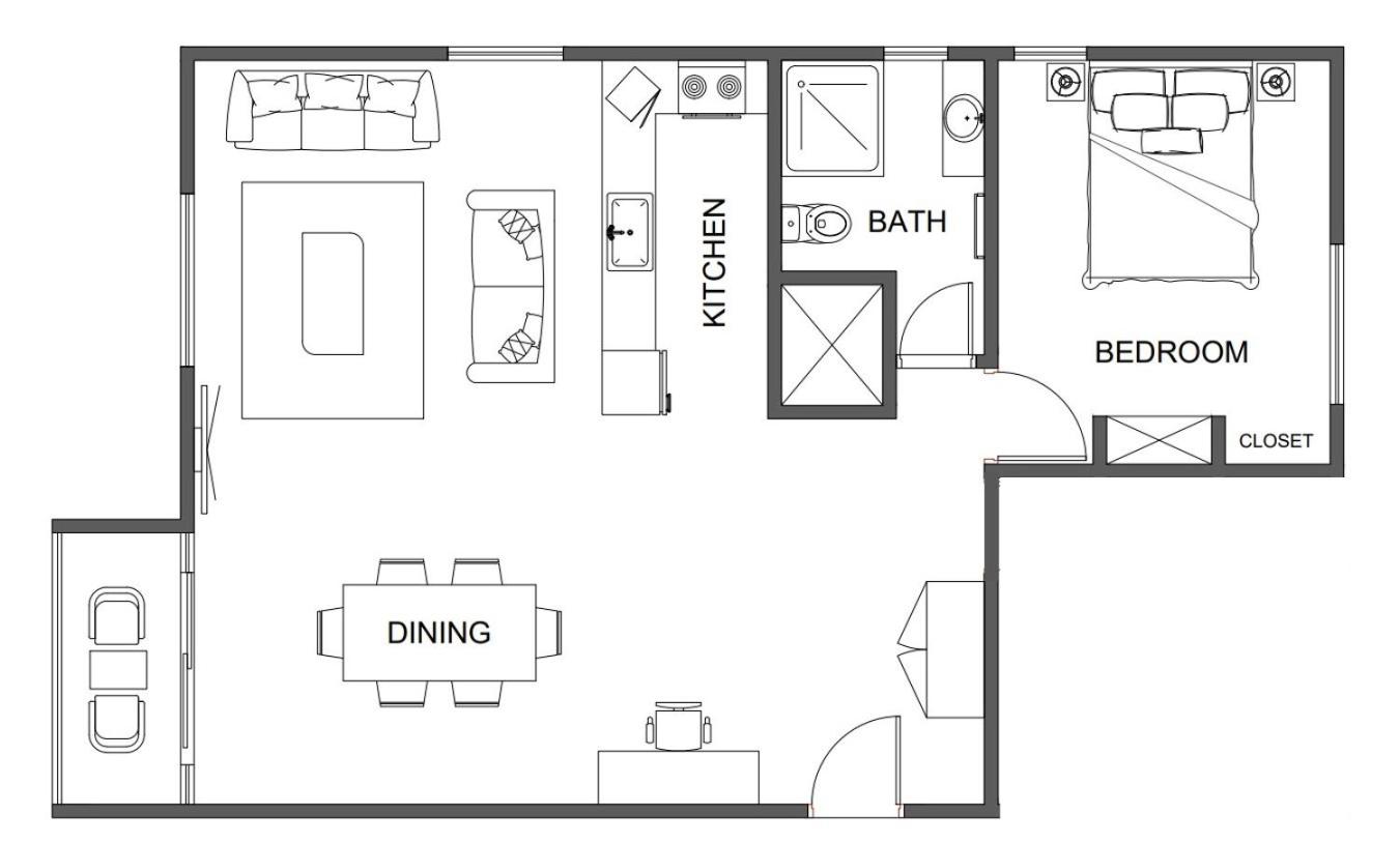 One-Bedroom Park View Apartment photo 2