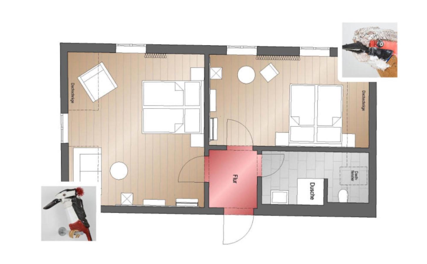 Basic Triple Room with Shared Bathroom photo 3