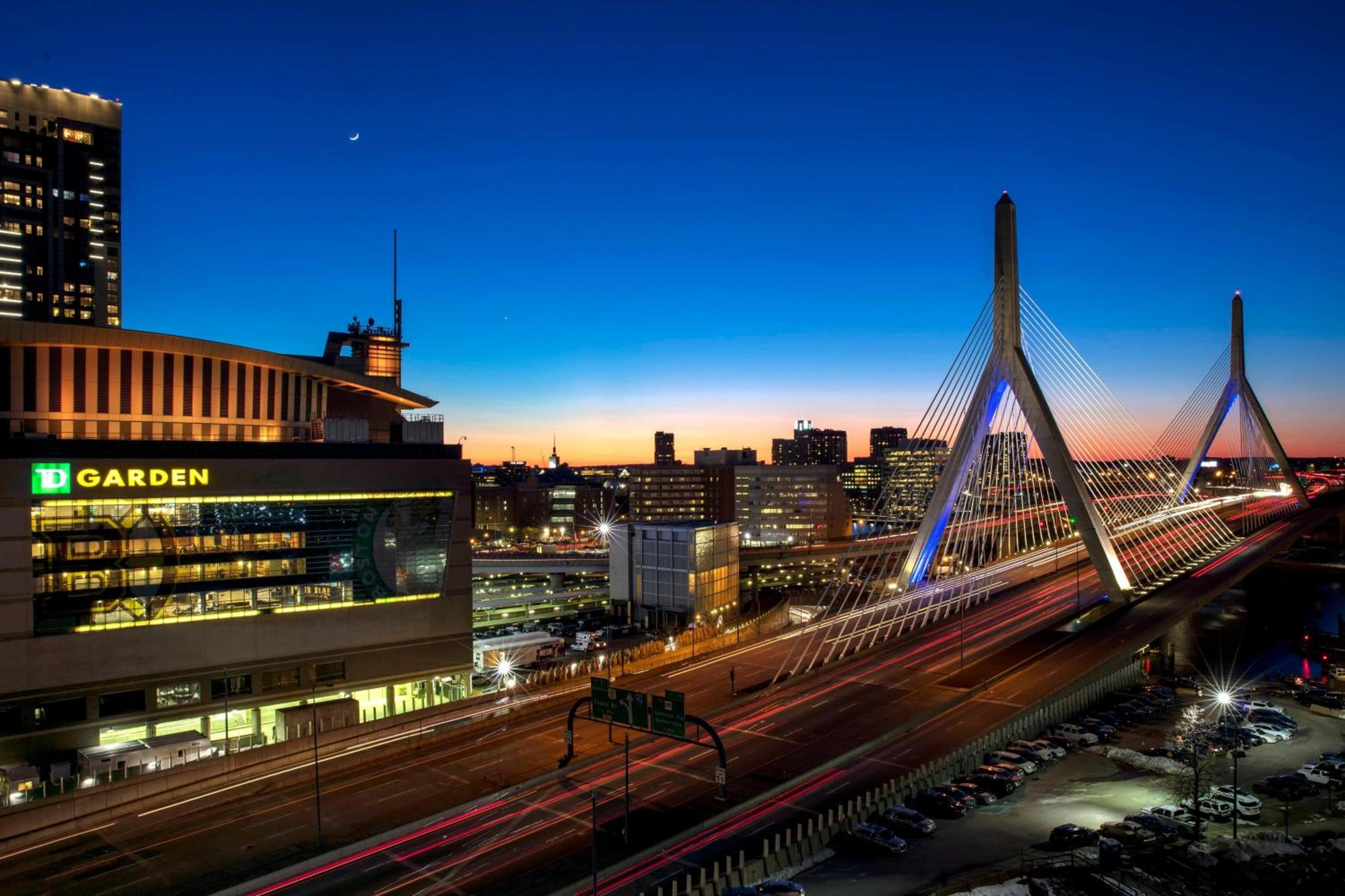 Queen Room with Two Queen Beds and Zakim Bridge View - Hearing Accessible