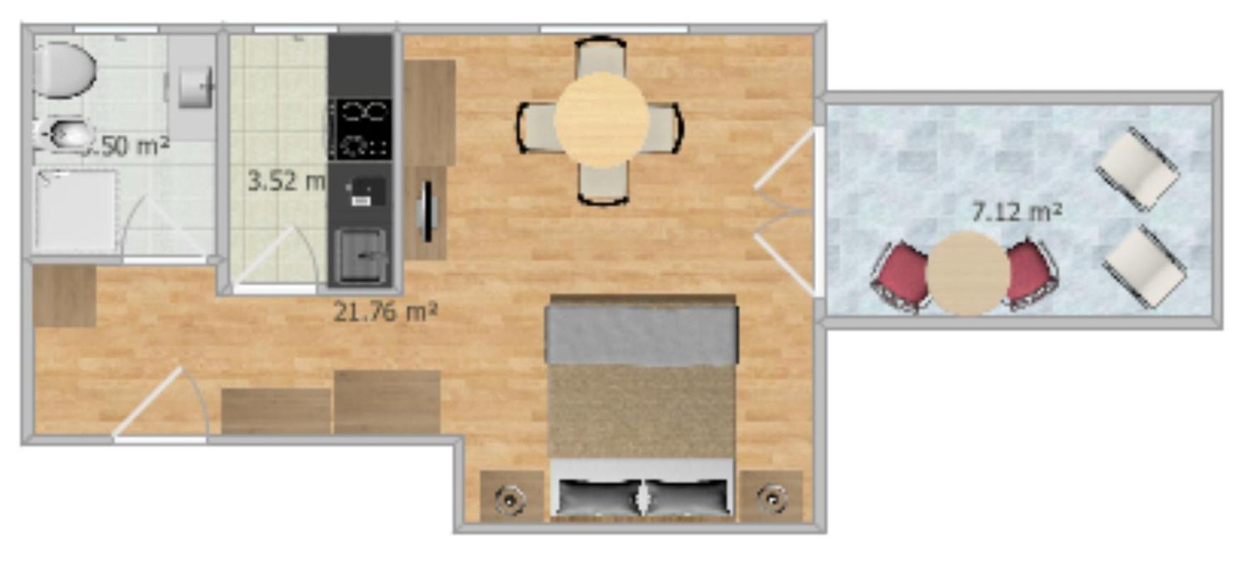 Apartment with Mountain View photo 3