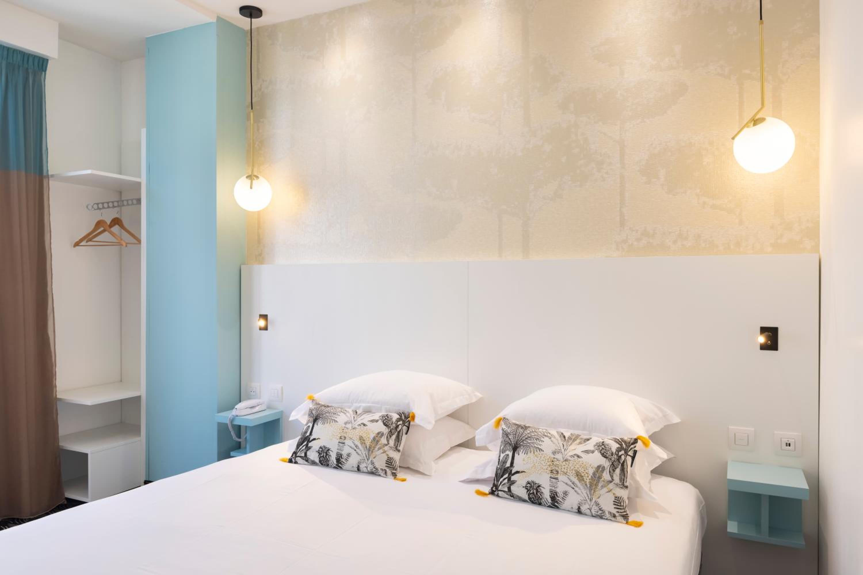 Relax in stylish comfort with our cozy accommodations.