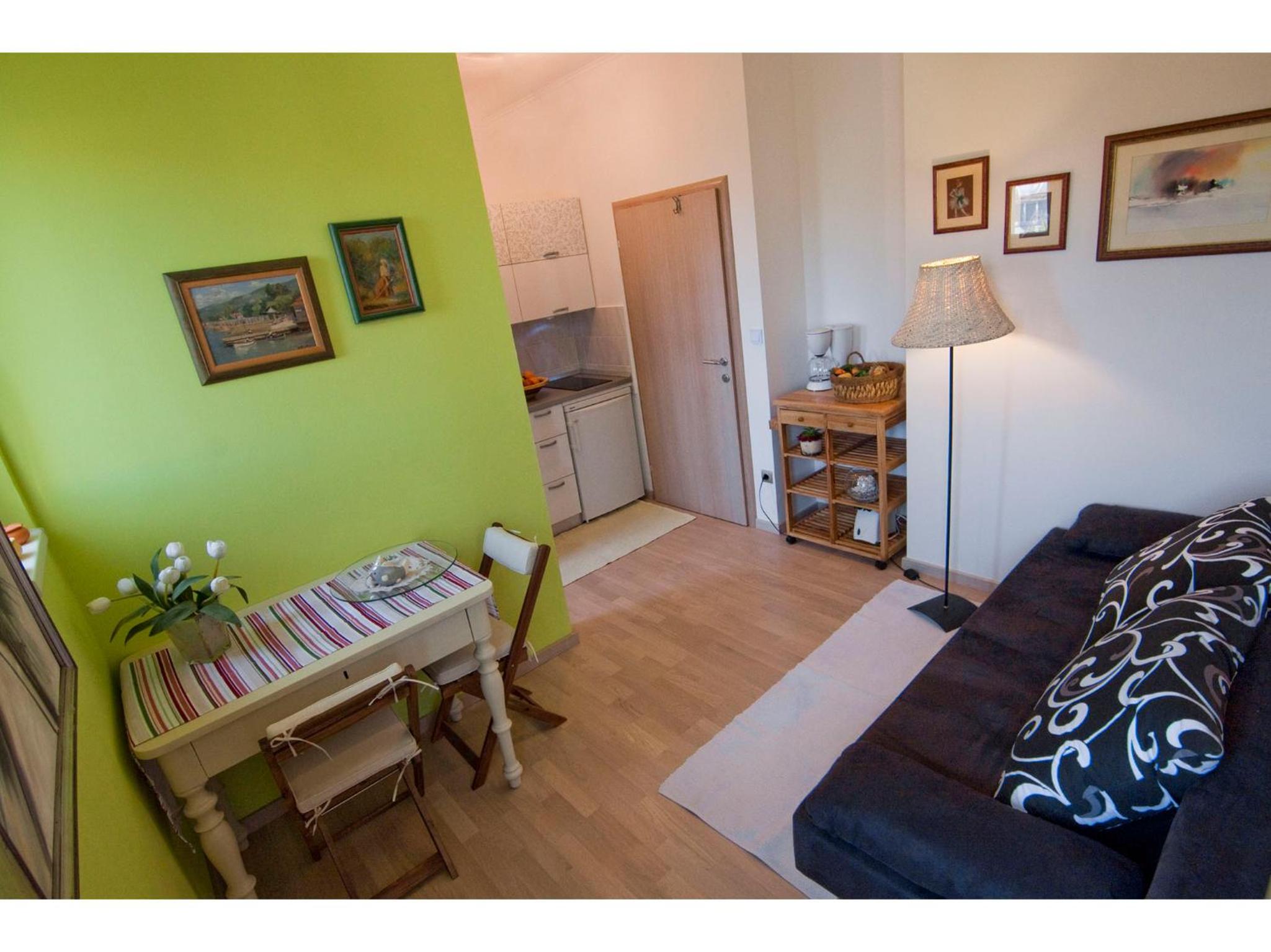 One-Bedroom Apartment with Terrace and Garden View