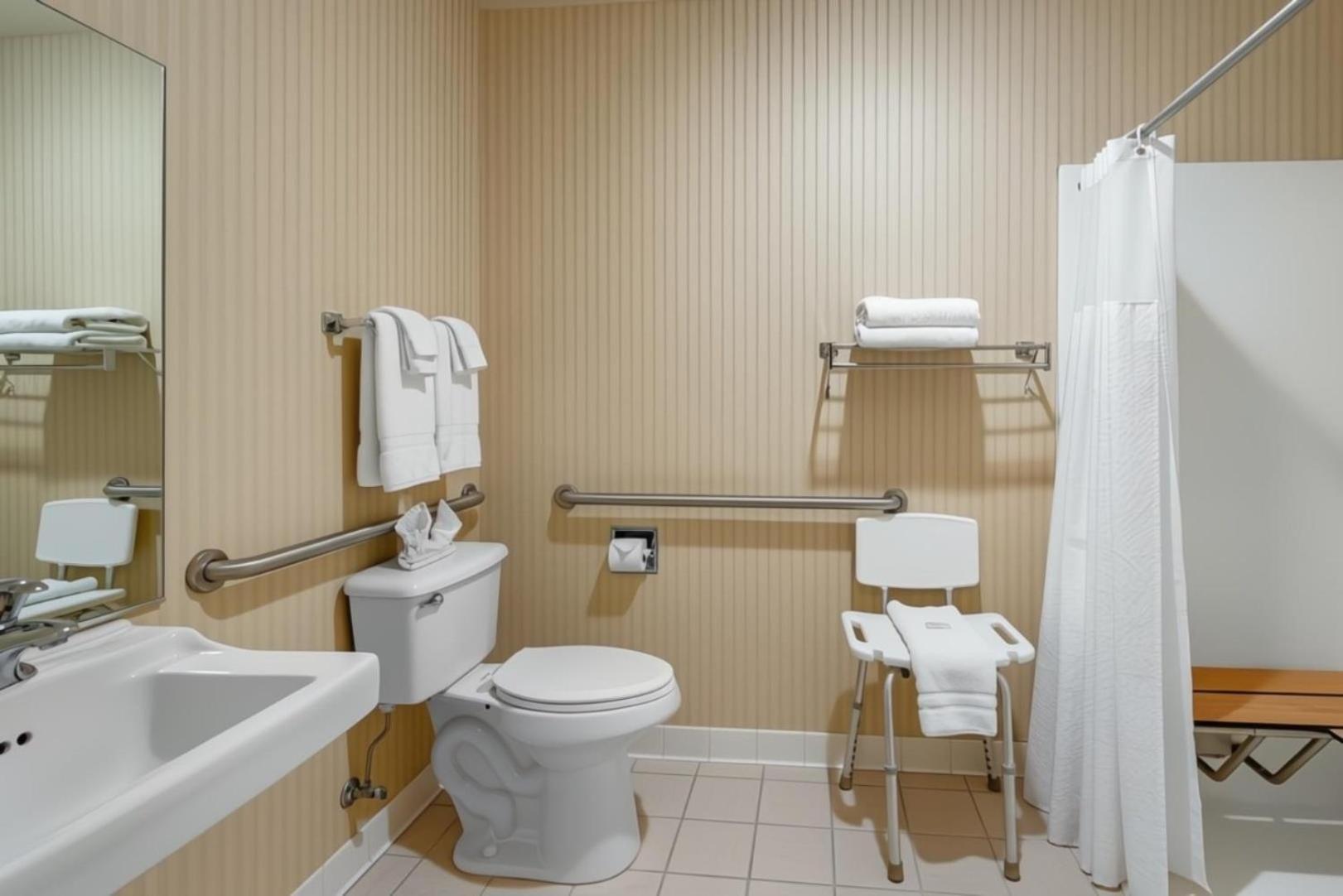King Room with Roll-In Shower - Disability Access