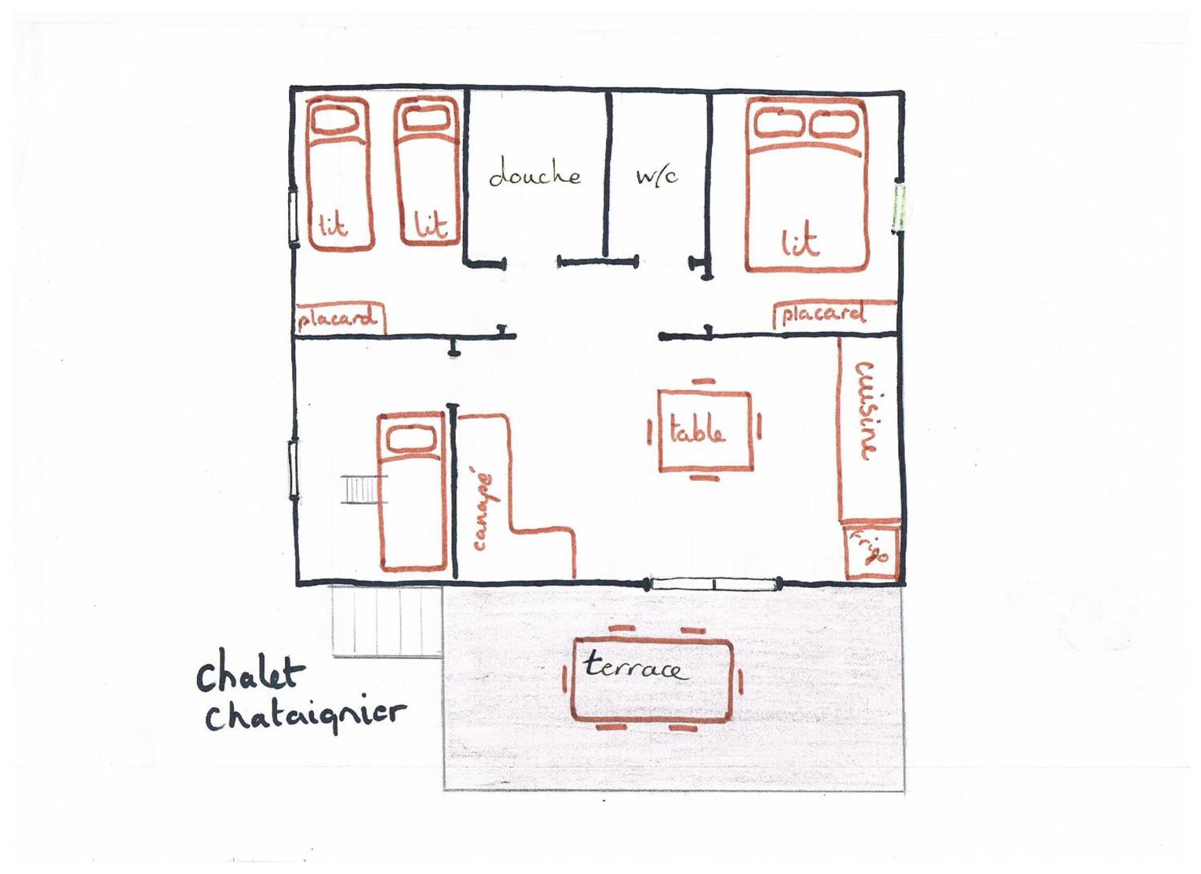 Three-Bedroom Chalet - Chataîgner photo 3