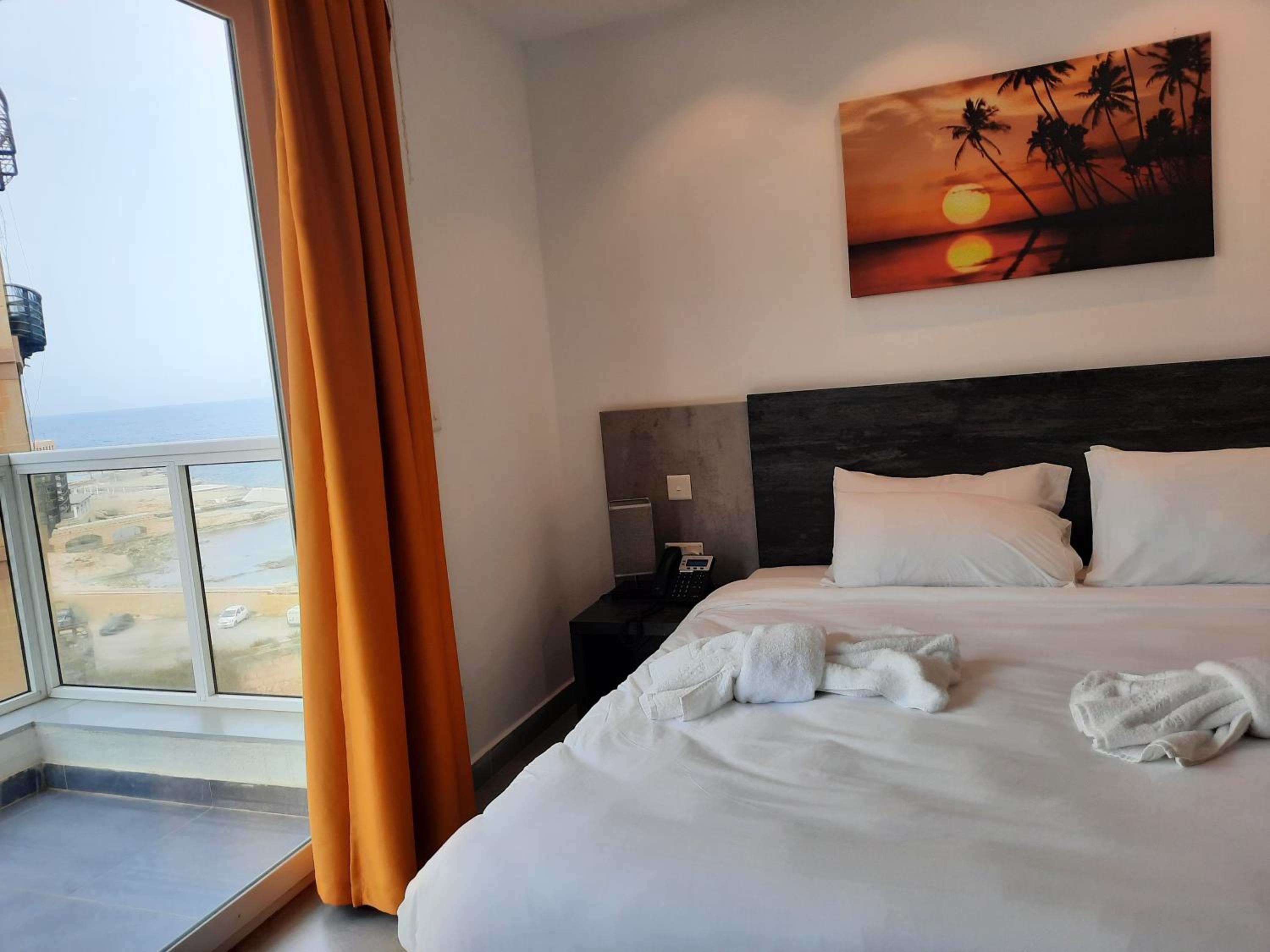 Double or Twin Room with Side Sea View