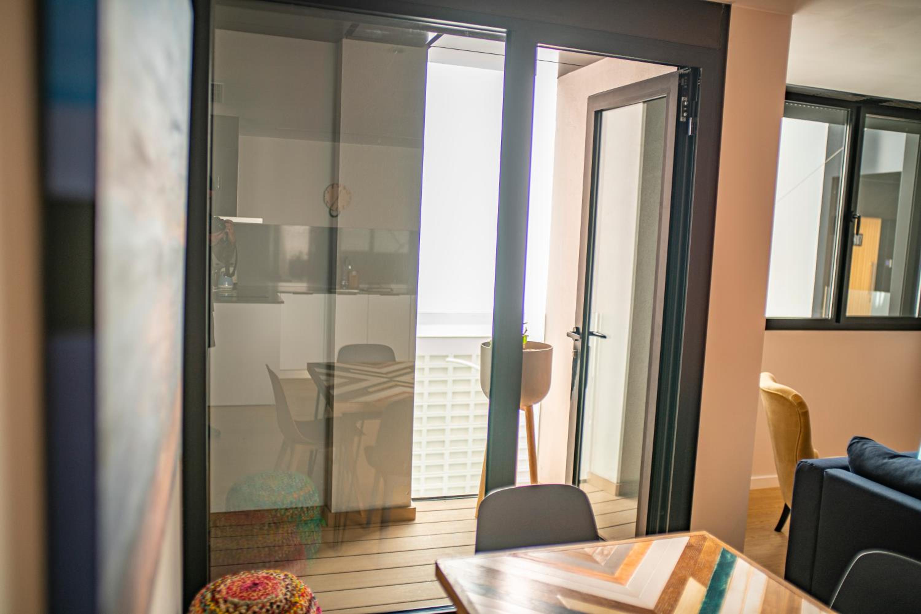 Interior Apartment with Balcony