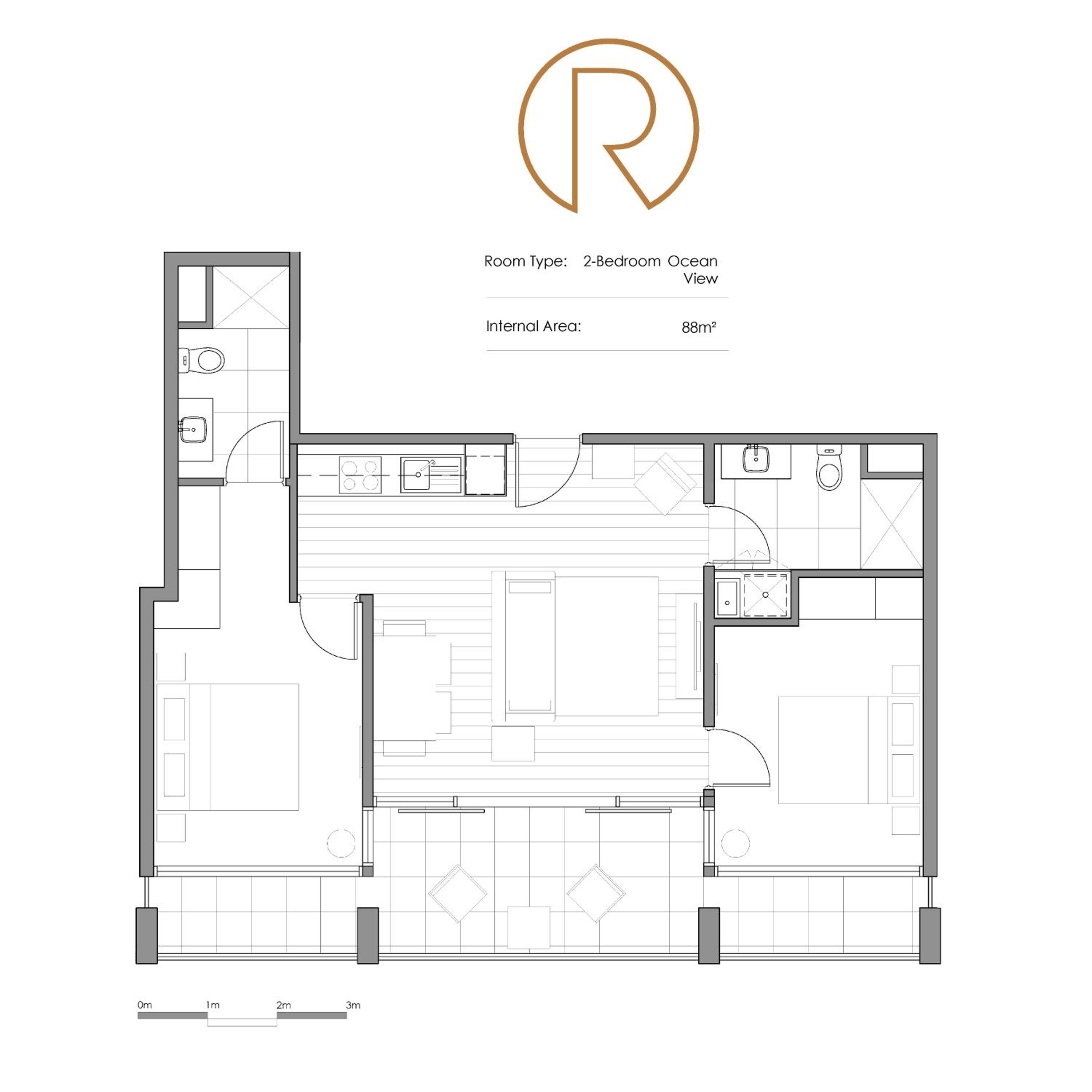 Two-Bedroom Apartment with Ocean View - Photo 16