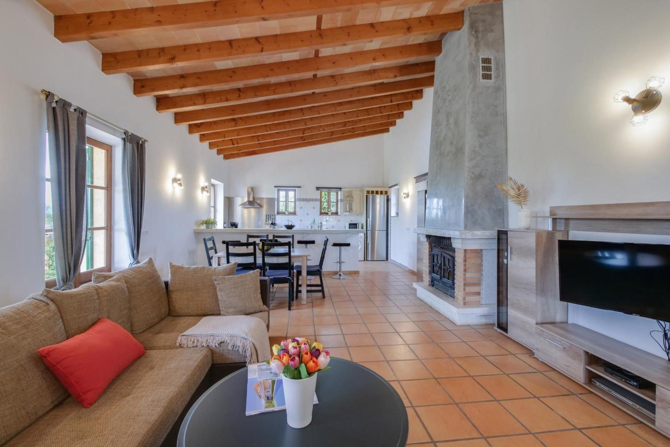 Villa con vistas al jardín