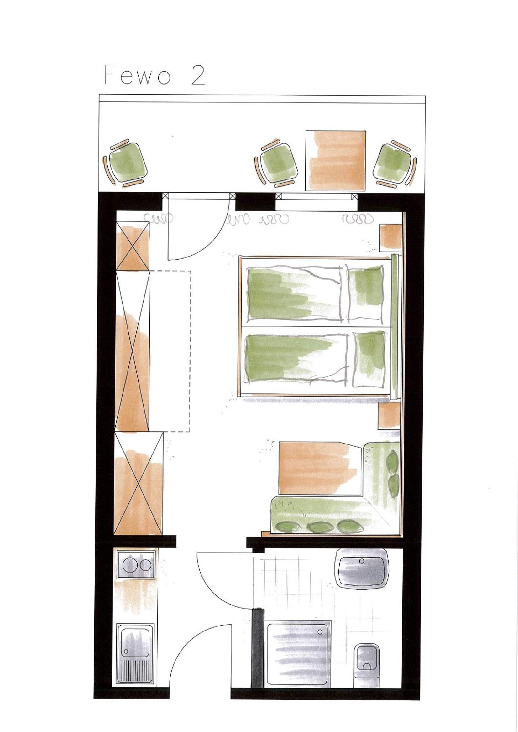 Apartment with Balcony photo 3