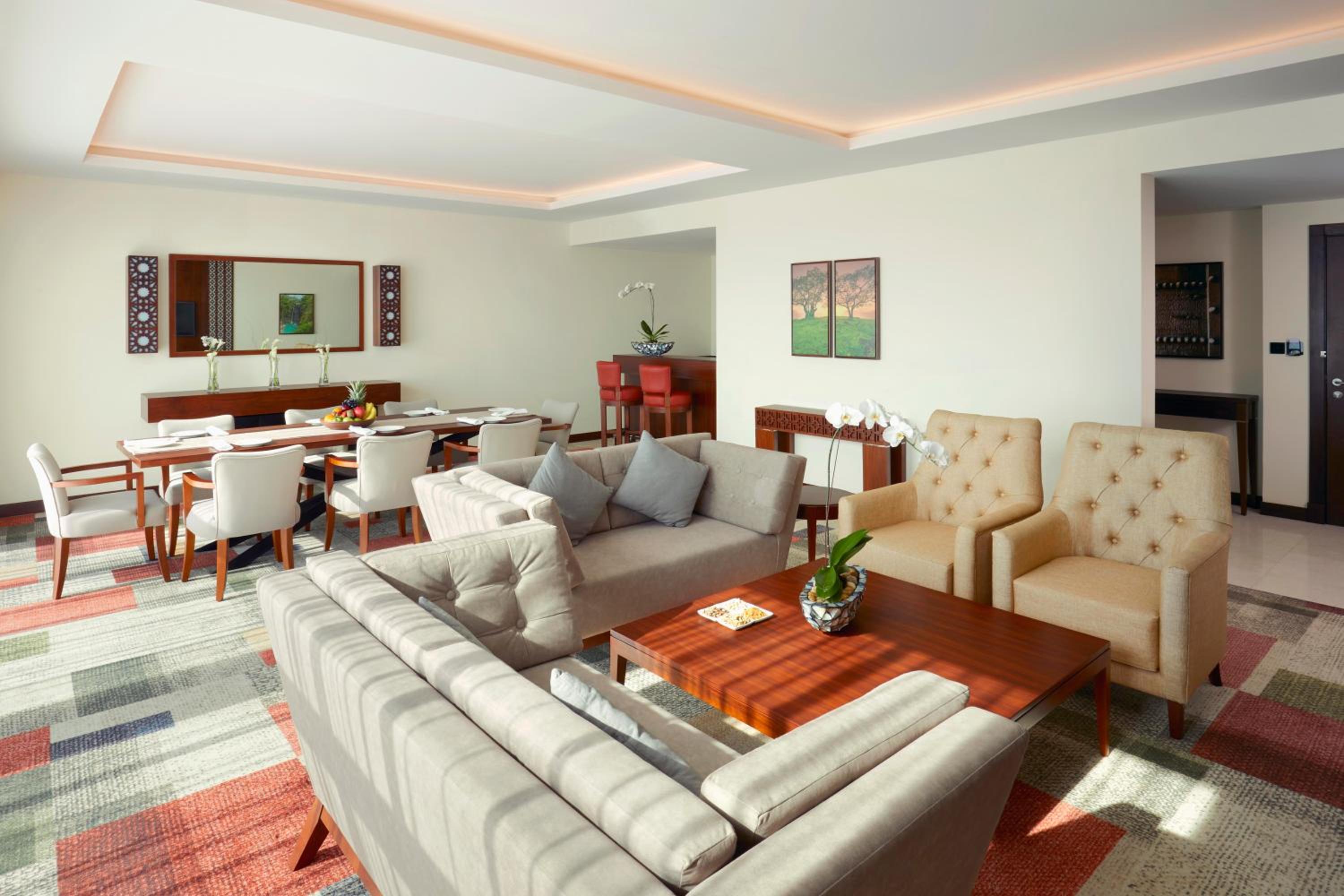 Presidential Suite - 20% Discount on F&B Dining in restaurants, 30% on spa, and 30% on laundry services + Late check out and Early check in (subject to hotel availability)