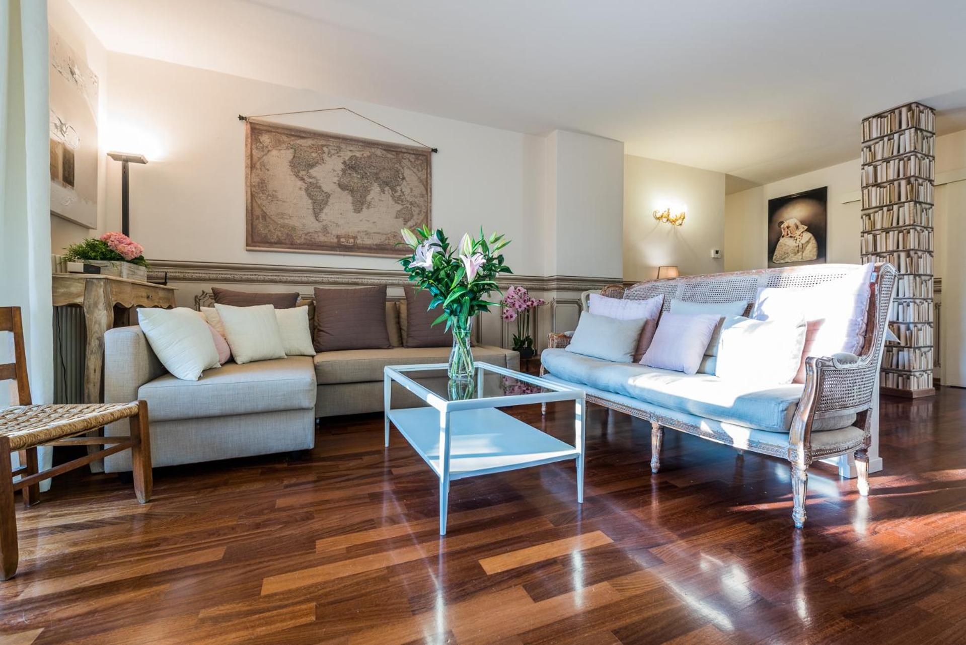 Three-Bedroom Premium Apartment with Balcony