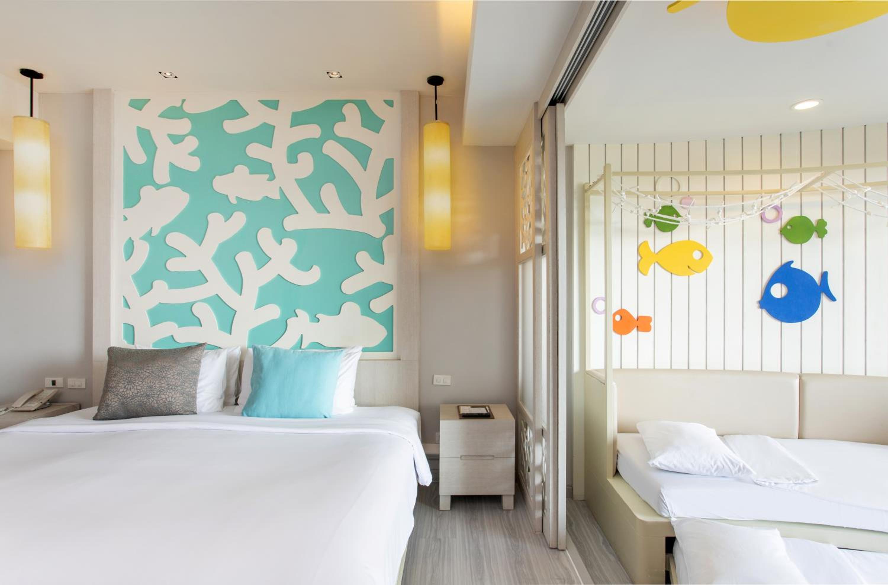 Relax in our stylish and vibrant hotel room!