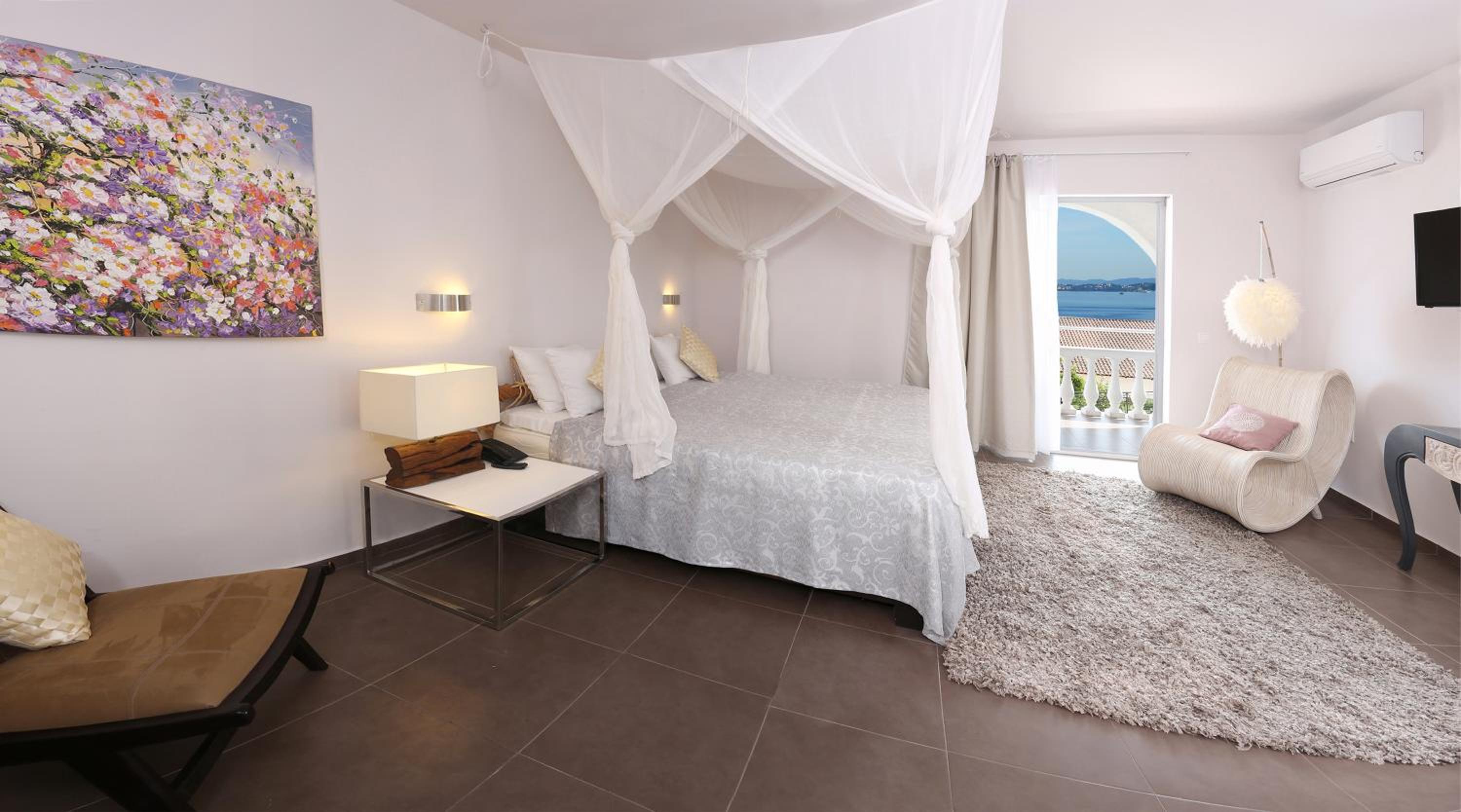 Habitación Doble o con Dos Camas Superior con Vista al Mar