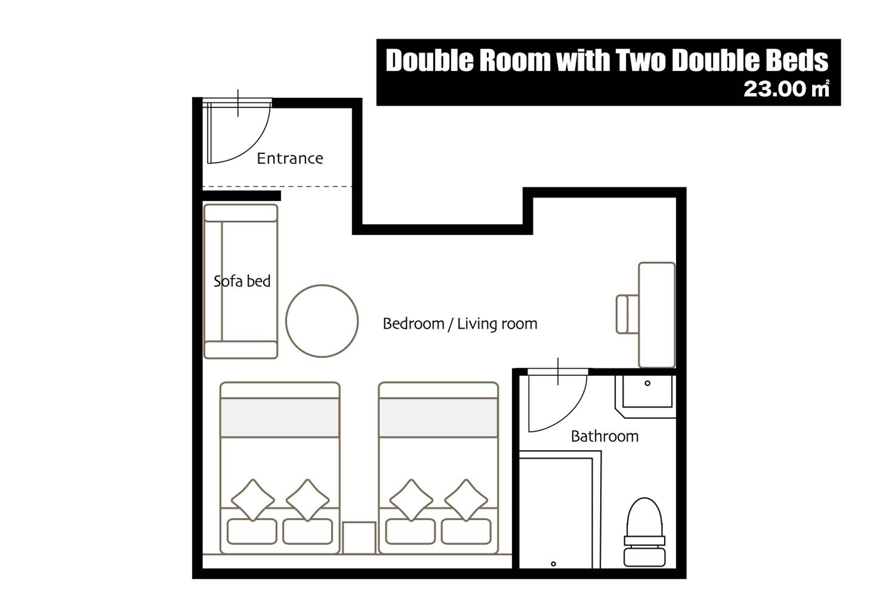 Double Room with Two Double Beds - Photo 25
