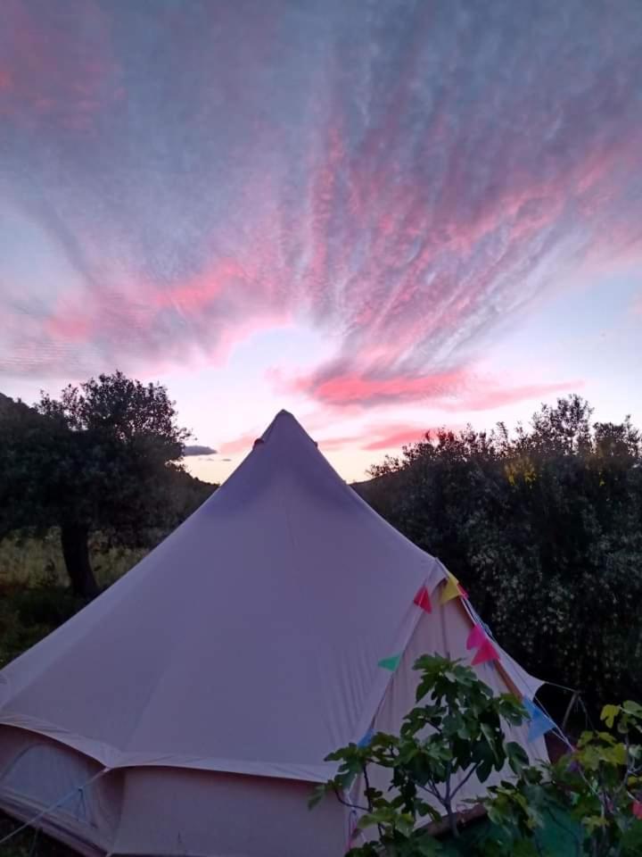 Bell Tent with Mountain View