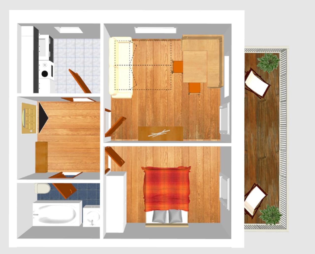 Apartment with Balcony photo 2