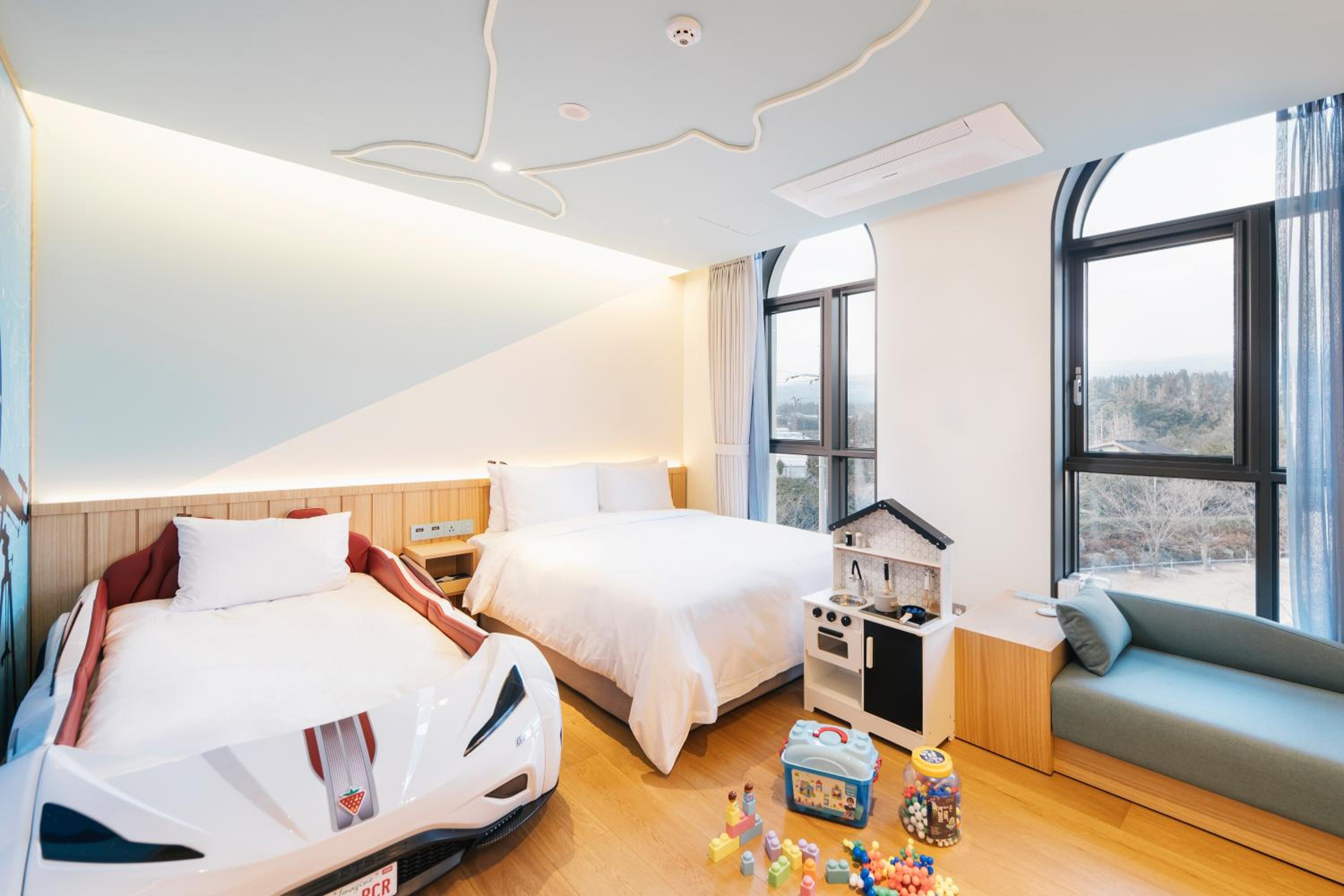 Kids Room With Car Bed