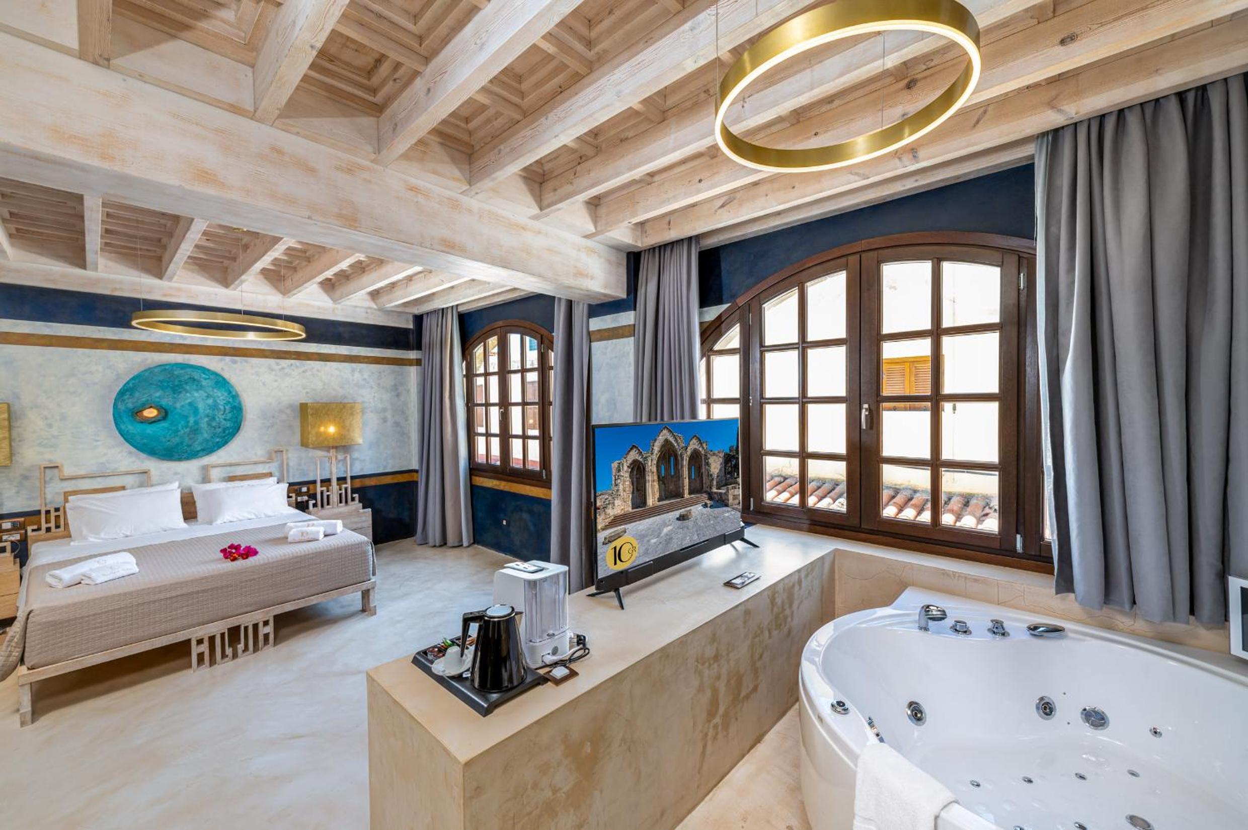 Superior Suite Lindos with Hot Tub