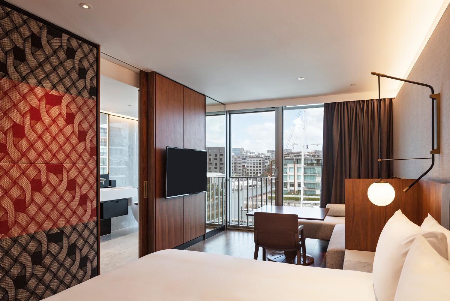 hotel room with a nice view of the city?
