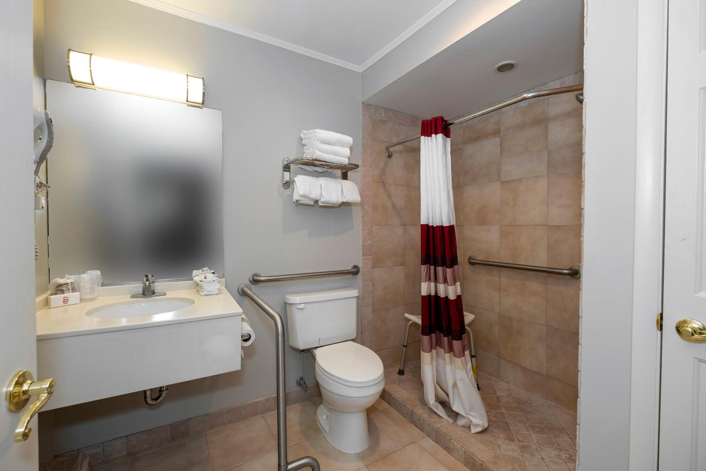 Suite Queen Room Disability Access Roll-In Shower Non-Smoking photo 3