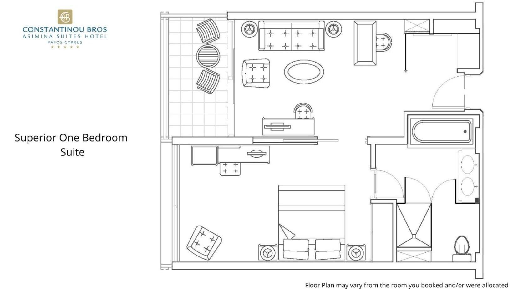 Superior One-Bedroom Suite with Sea View  - Photo 4
