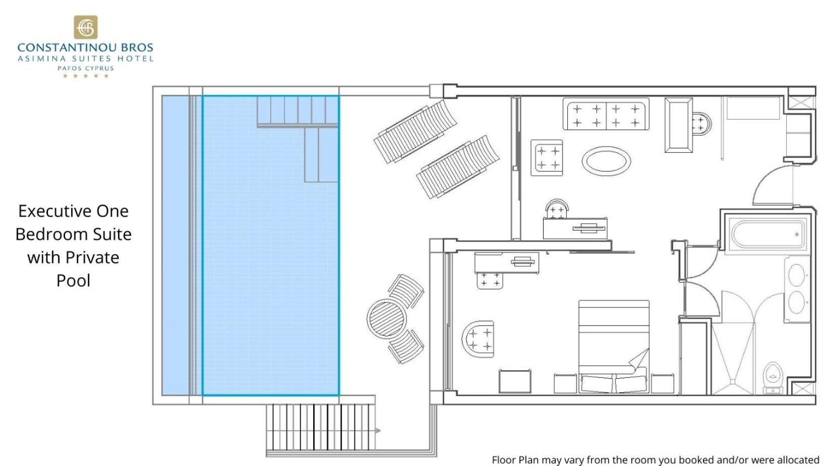 Executive One-Bedroom Suite with Sea View and Private Pool - Photo 2